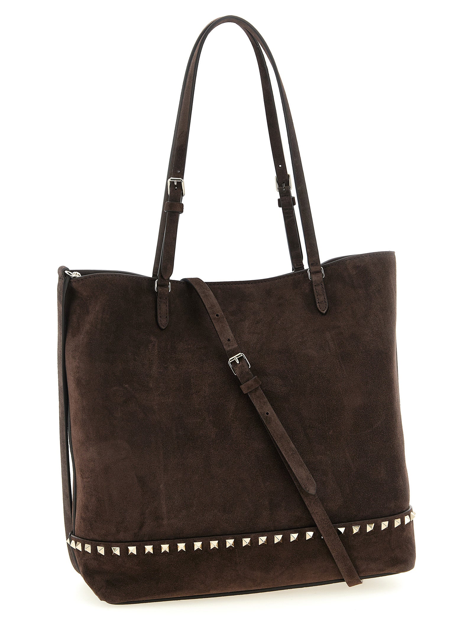 Valentino Garavani Women 'Rockstud Medium' Suede Shoulder Bag VALENTINO GARAVANI