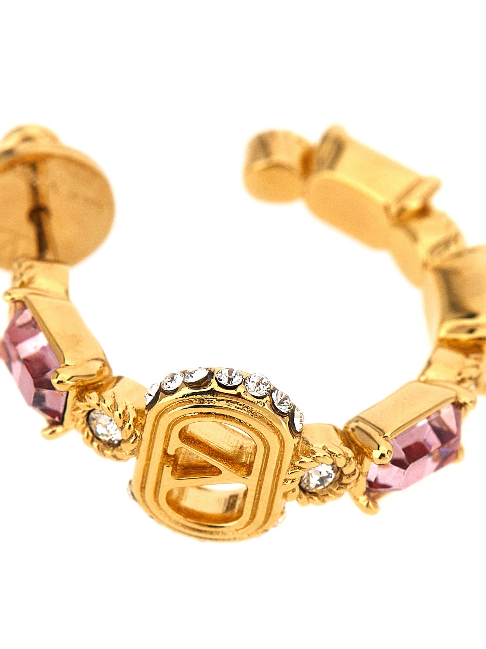 Valentino Garavani Women Valentino Garavani 'Ovalette' Earrings With Rhinestones VALENTINO GARAVANI