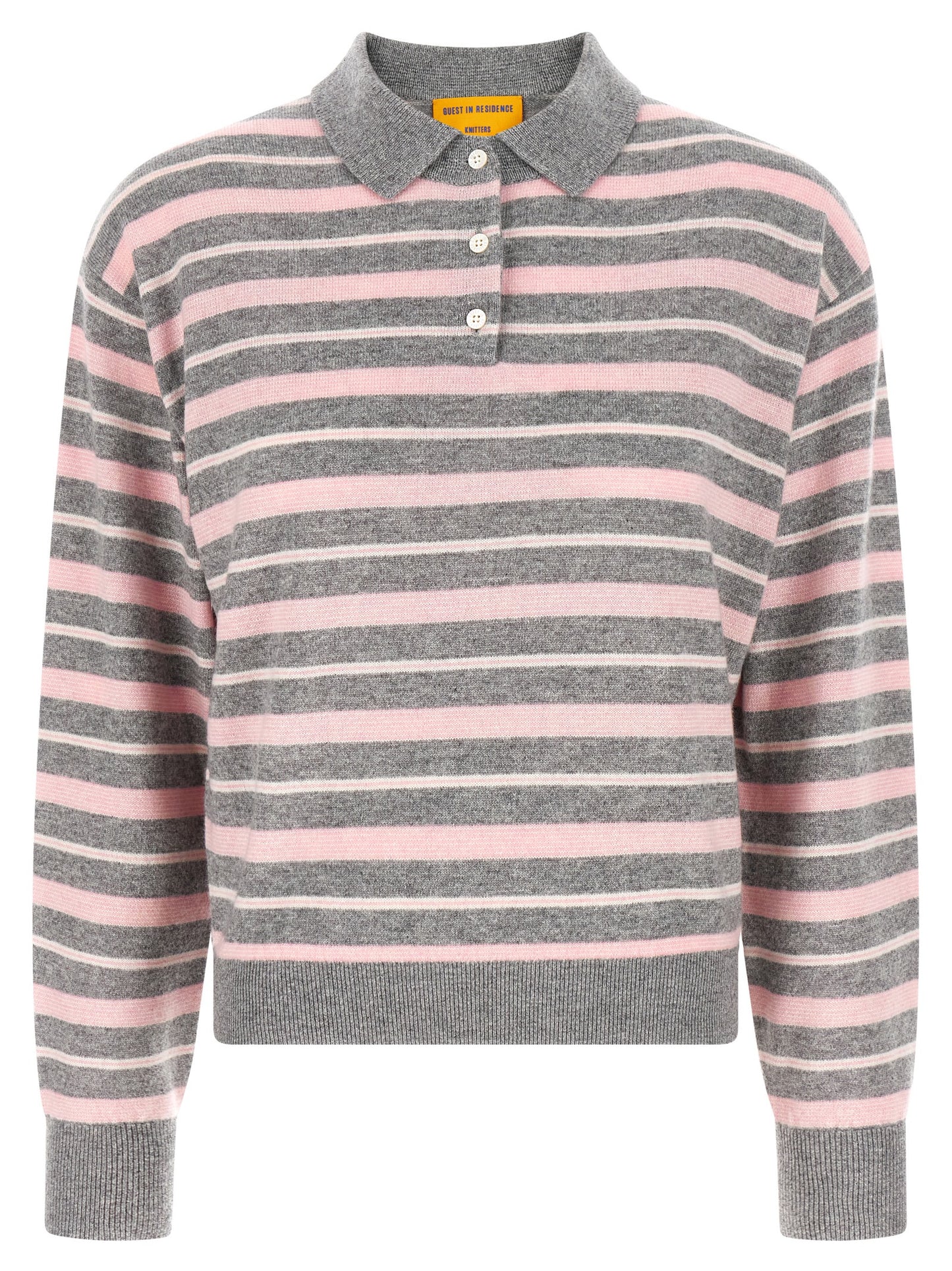 Guest In Residence Women 'Clloegiate Stripe Polo' Sweater GUEST IN RESIDENCE