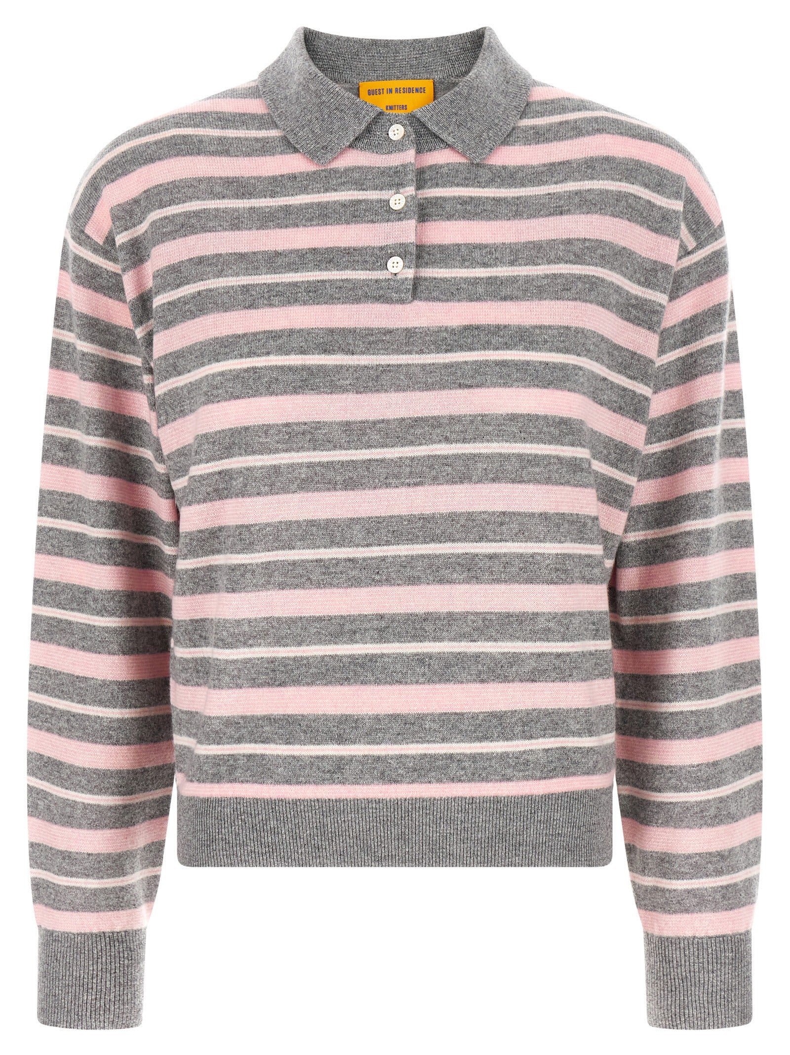 Guest In Residence Women 'Clloegiate Stripe Polo' Sweater GUEST IN RESIDENCE