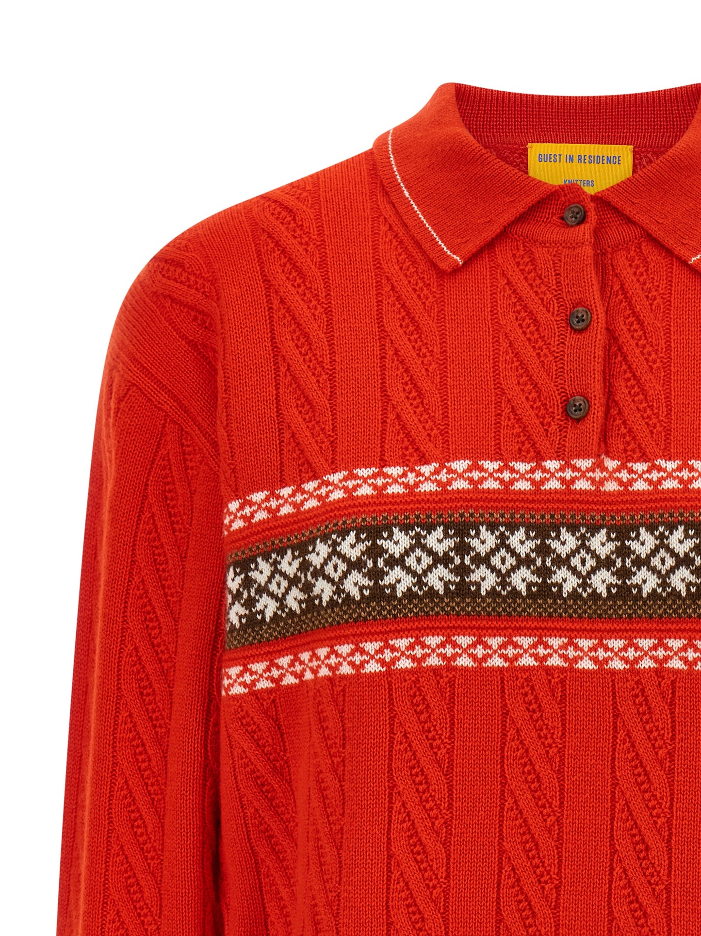 Guest In Residence Women 'Cable Collegiate Polo' Sweater GUEST IN RESIDENCE