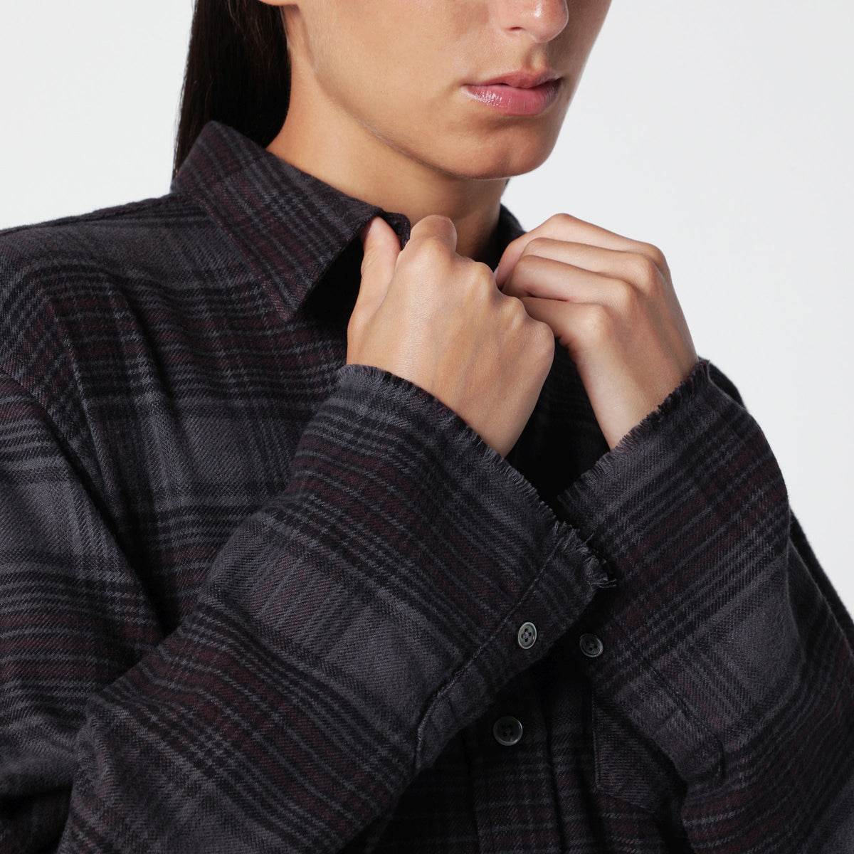 Our Legacy Daisy Checked Cotton Flannel Shirt Women OUR LEGACY