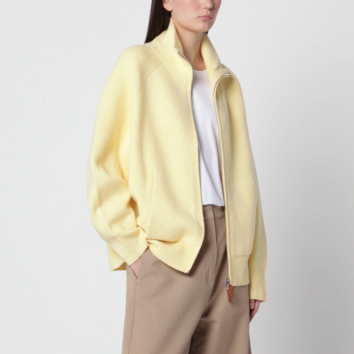 Guest In Residence Zip-Up Cardigan In Butter Cashmere And Wool Women GUEST IN RESIDENCE