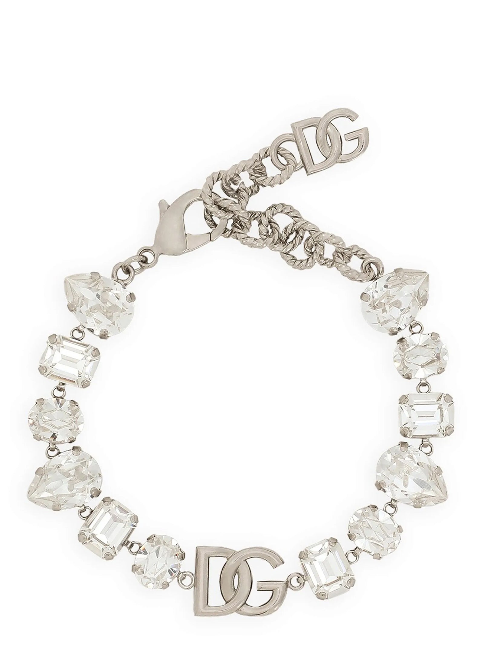Dolce & Gabbana Women Bracelet With Rhinestones And Logo DOLCE & GABBANA