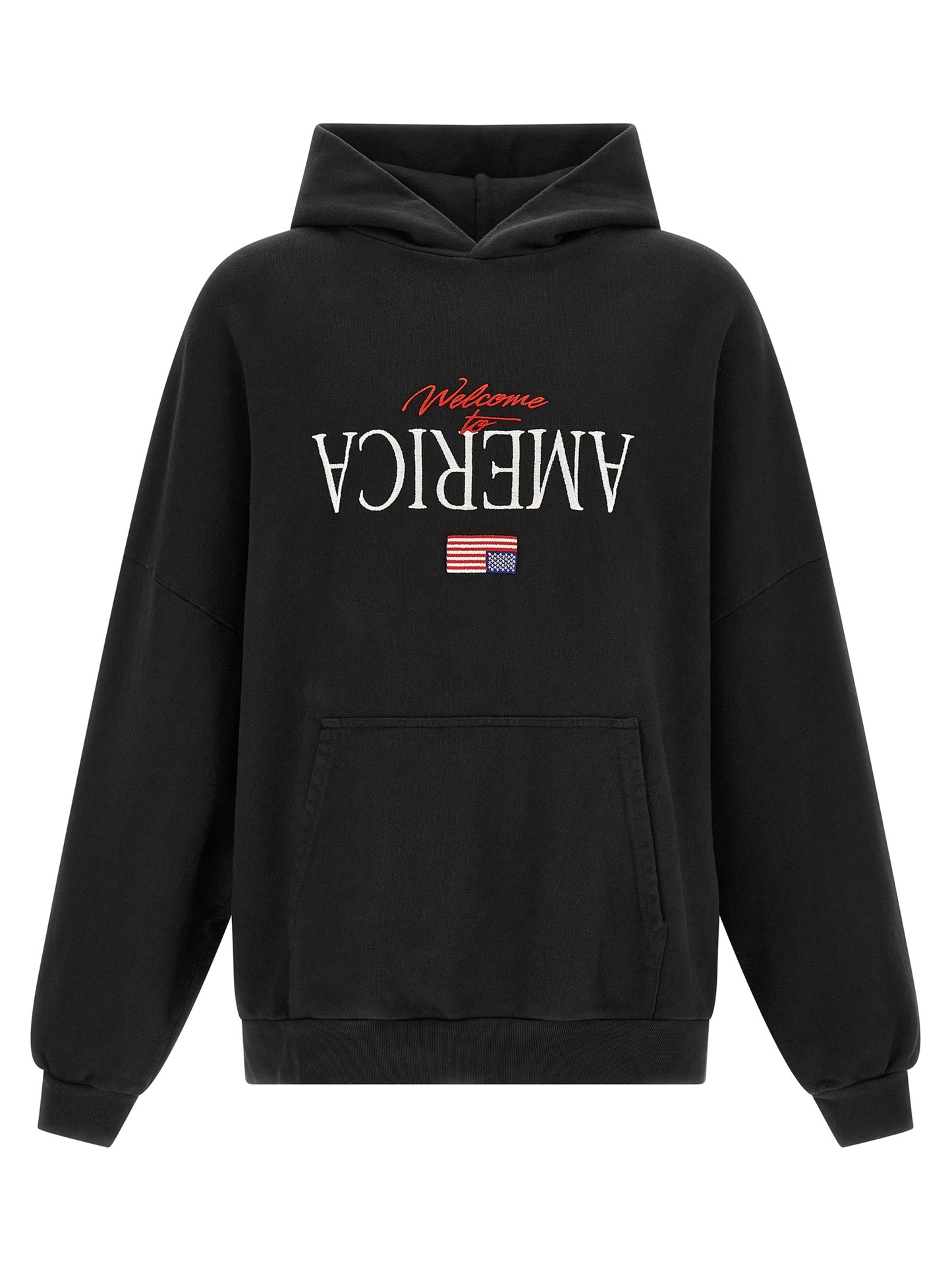 Willy Chavarria Men 'Welcome To America-Hooligan' Hoodie WILLY CHAVARRIA