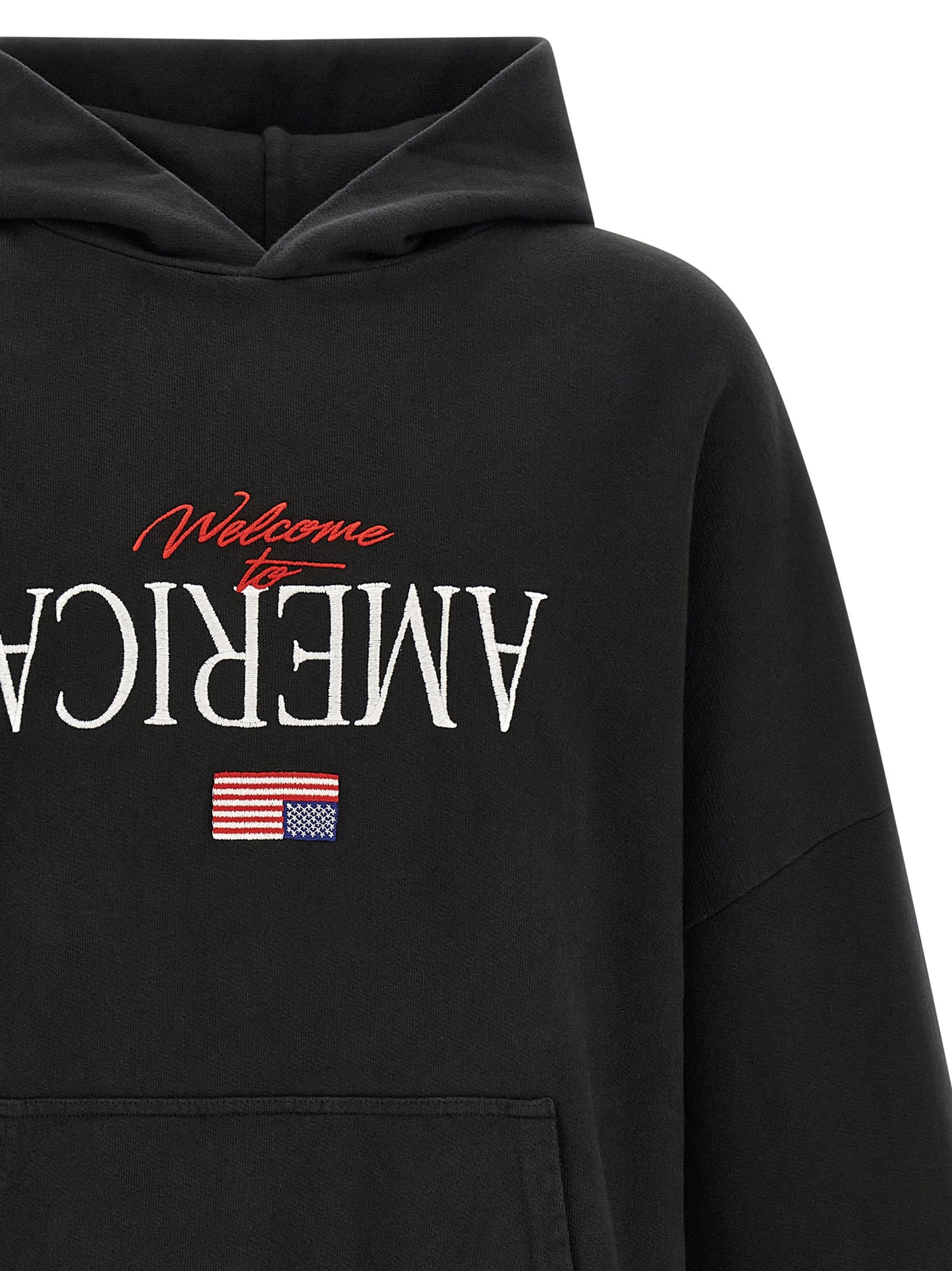 Willy Chavarria Men 'Welcome To America-Hooligan' Hoodie WILLY CHAVARRIA