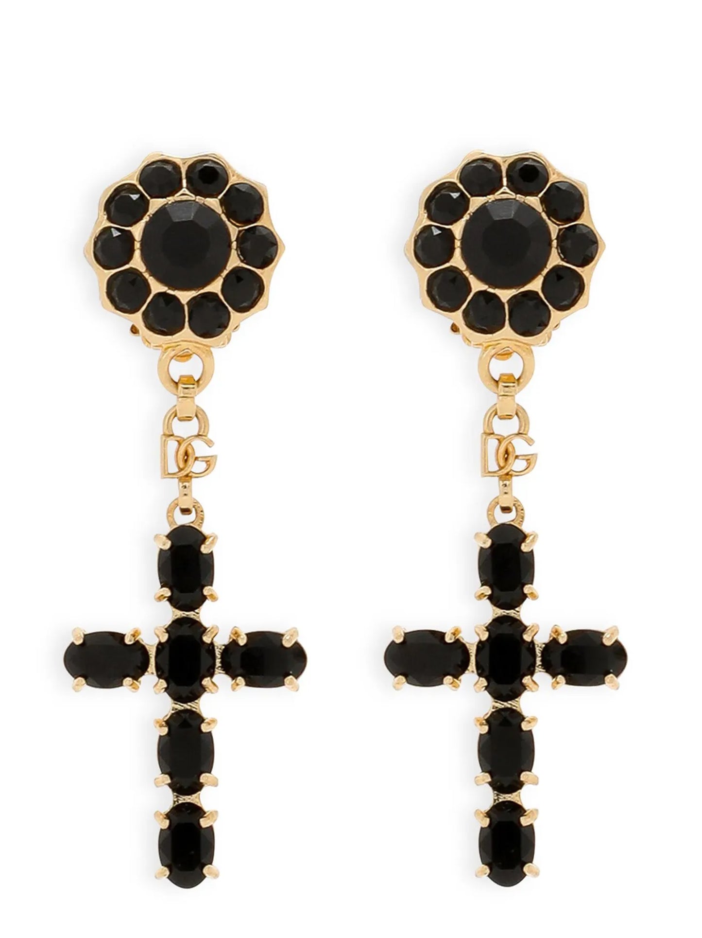 Dolce & Gabbana Women Cross Pendant Earrings DOLCE & GABBANA
