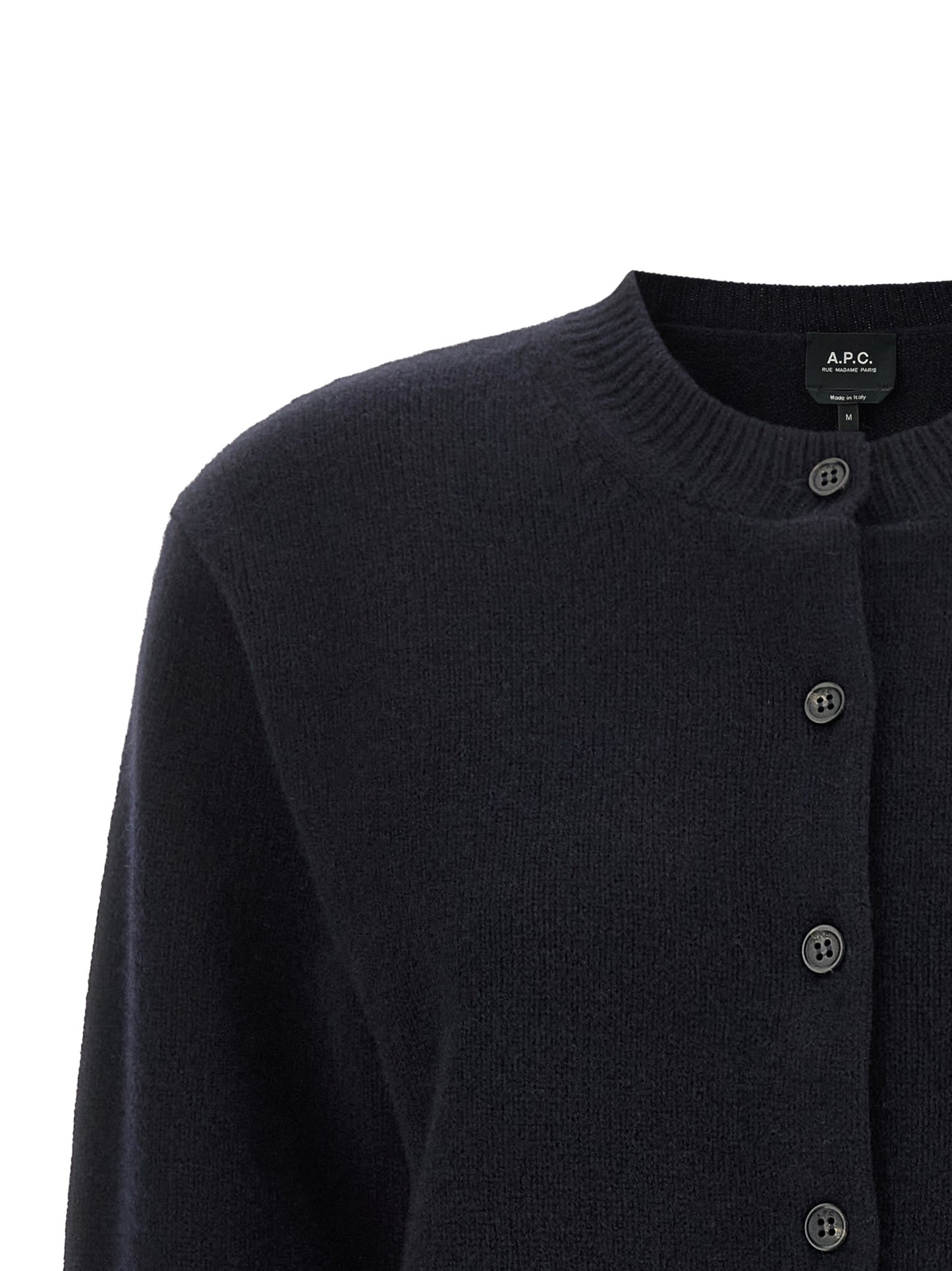 A.P.C. Women Lila' Wool Cardigan With Logo Intarsia A.P.C.