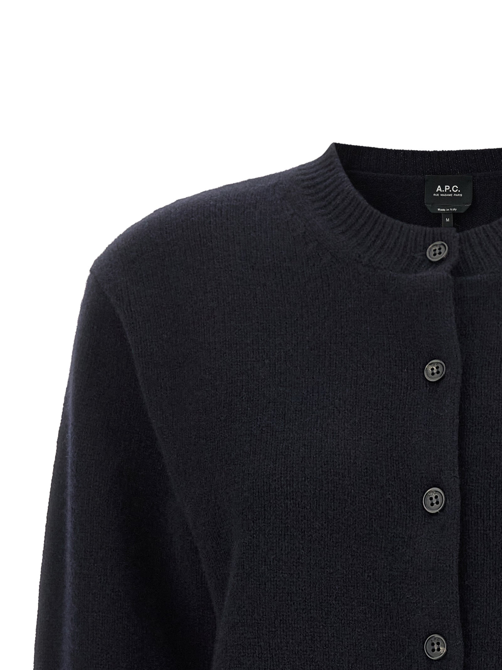 A.P.C. Women Lila' Wool Cardigan With Logo Intarsia A.P.C.