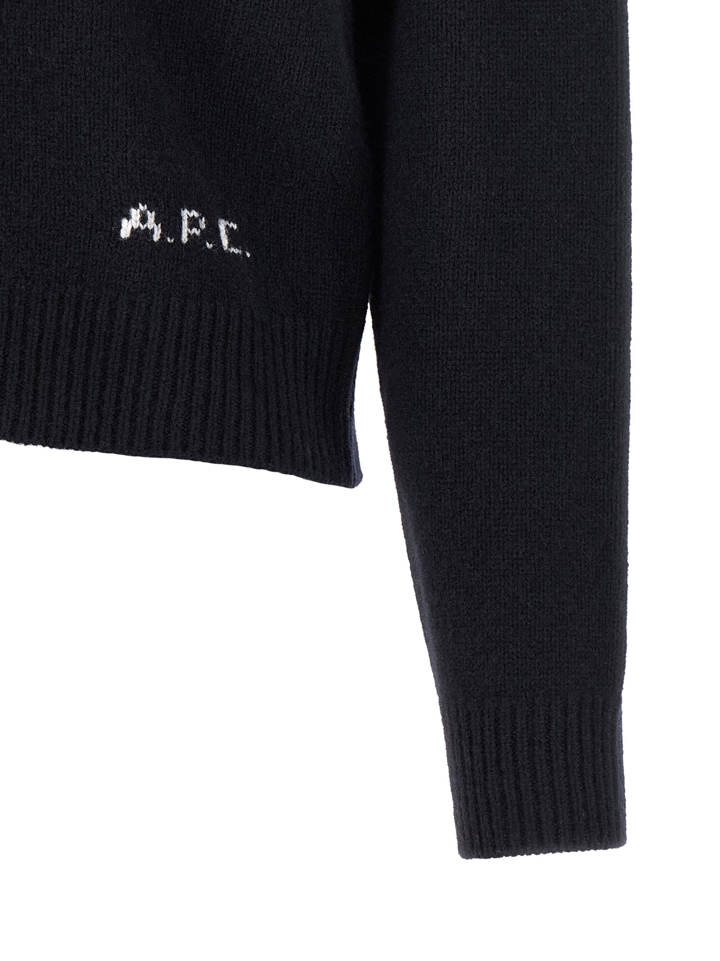 A.P.C. Women Lila' Wool Cardigan With Logo Intarsia A.P.C.