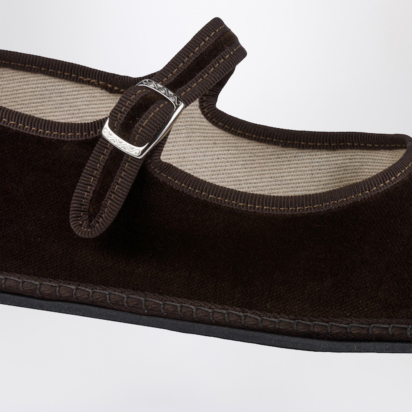 Vibi Venezia Friulane In Brown Velvet Women ViBi VENEZiA