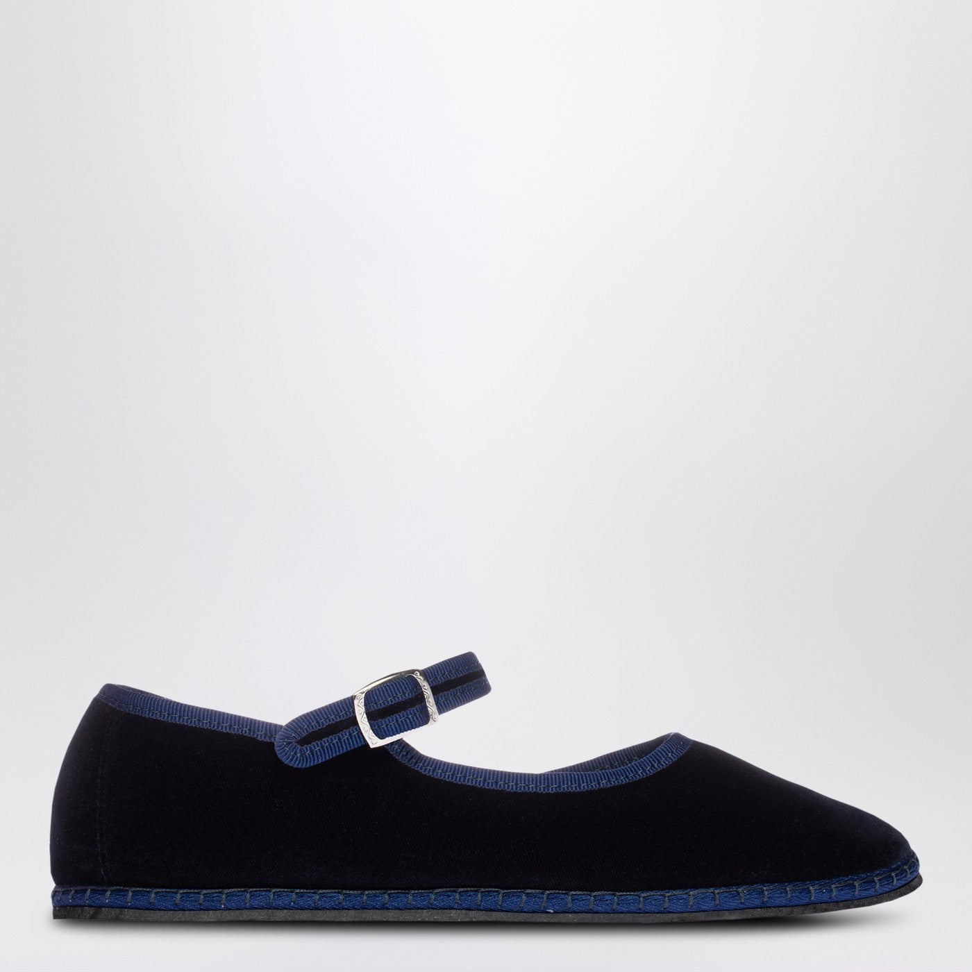 Vibi Venezia Mary Jane In Delfina Blue Velvet Women ViBi VENEZiA