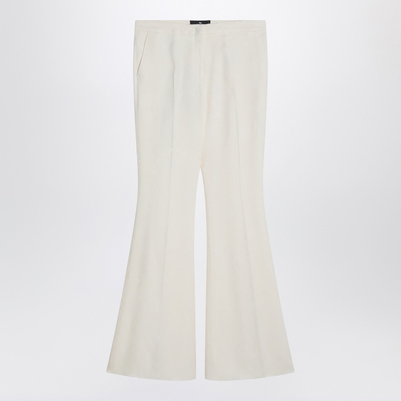 Etro Flared Trousers In Ivory Viscose Women ETRO