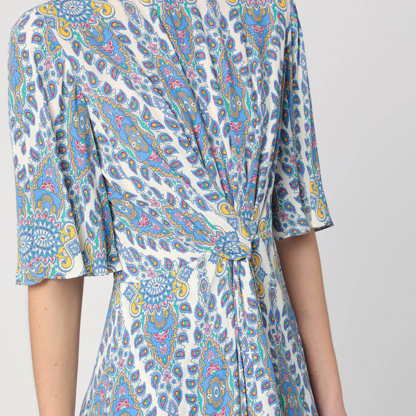 Etro Flared Midi Dress With Multi-Coloured Print Women ETRO