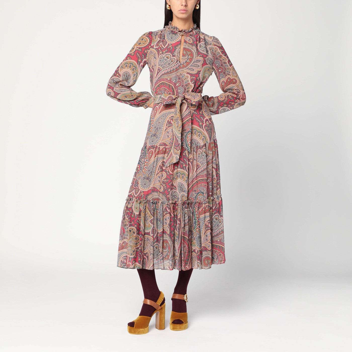 Etro Long Dress With Paisley Print Women ETRO