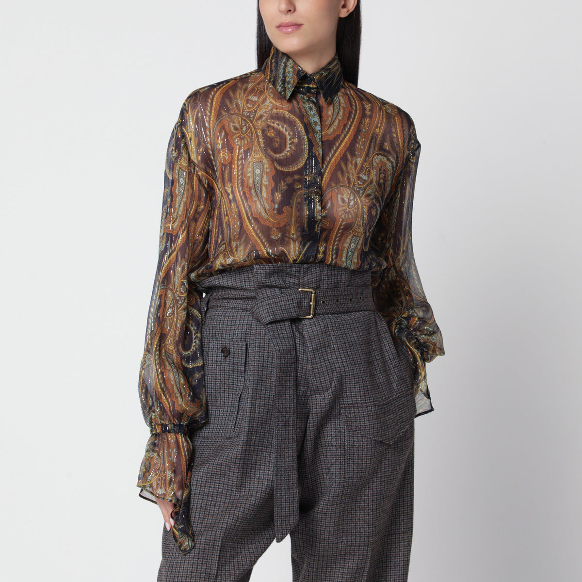 Etro Silk Shirt With Paisley Pattern Women ETRO
