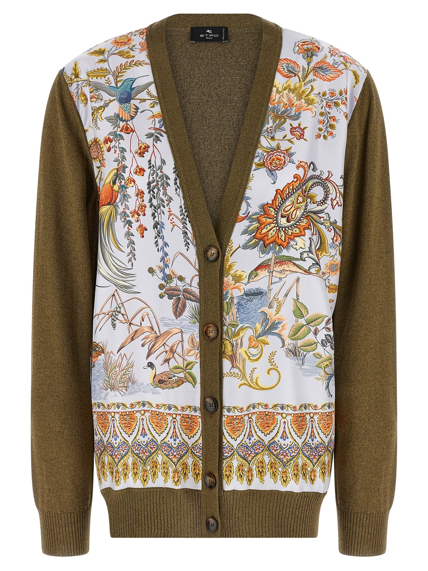 Etro Women Paisley Silk Insert Cardigan ETRO