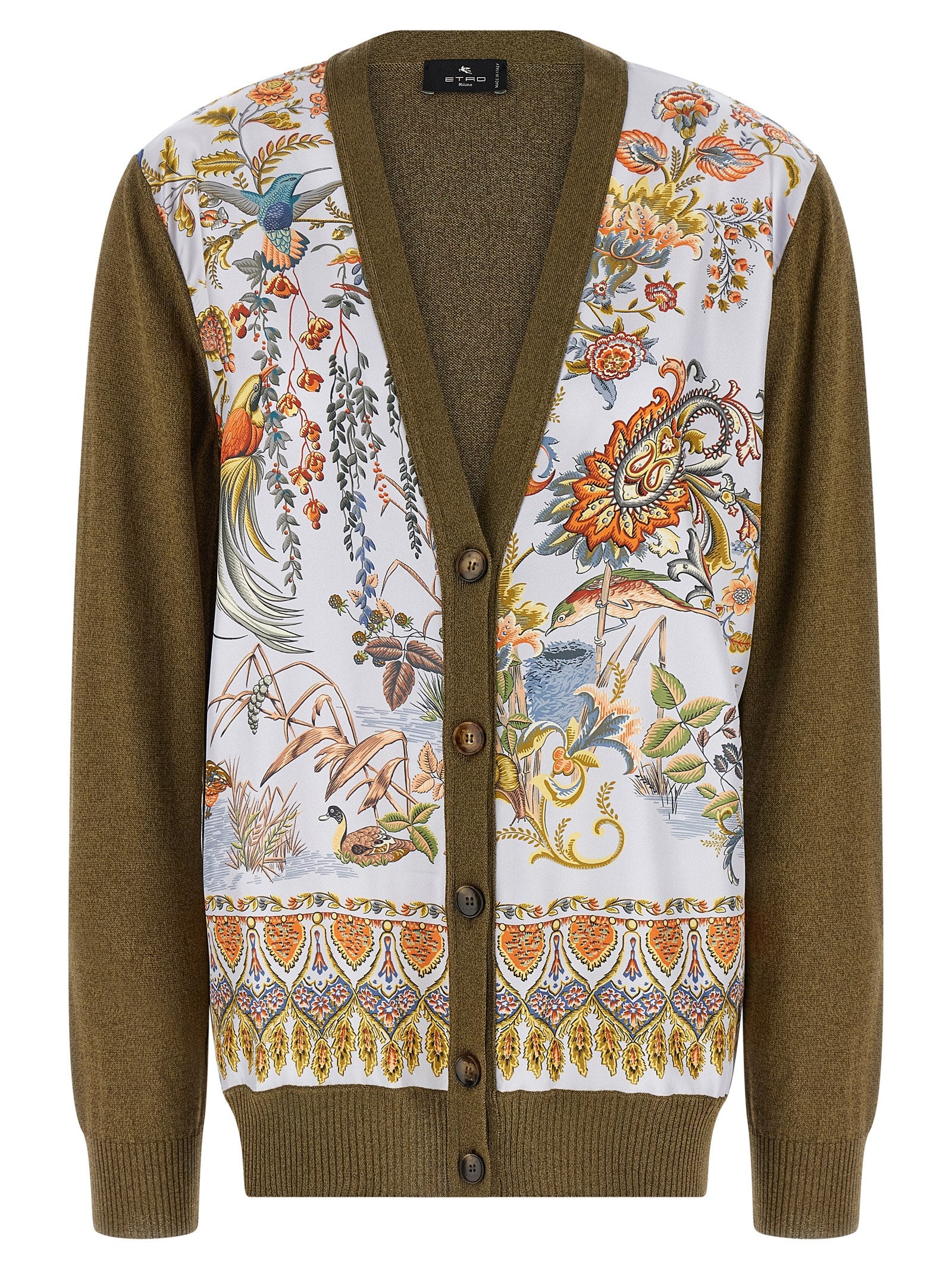 Etro Women Paisley Silk Insert Cardigan ETRO