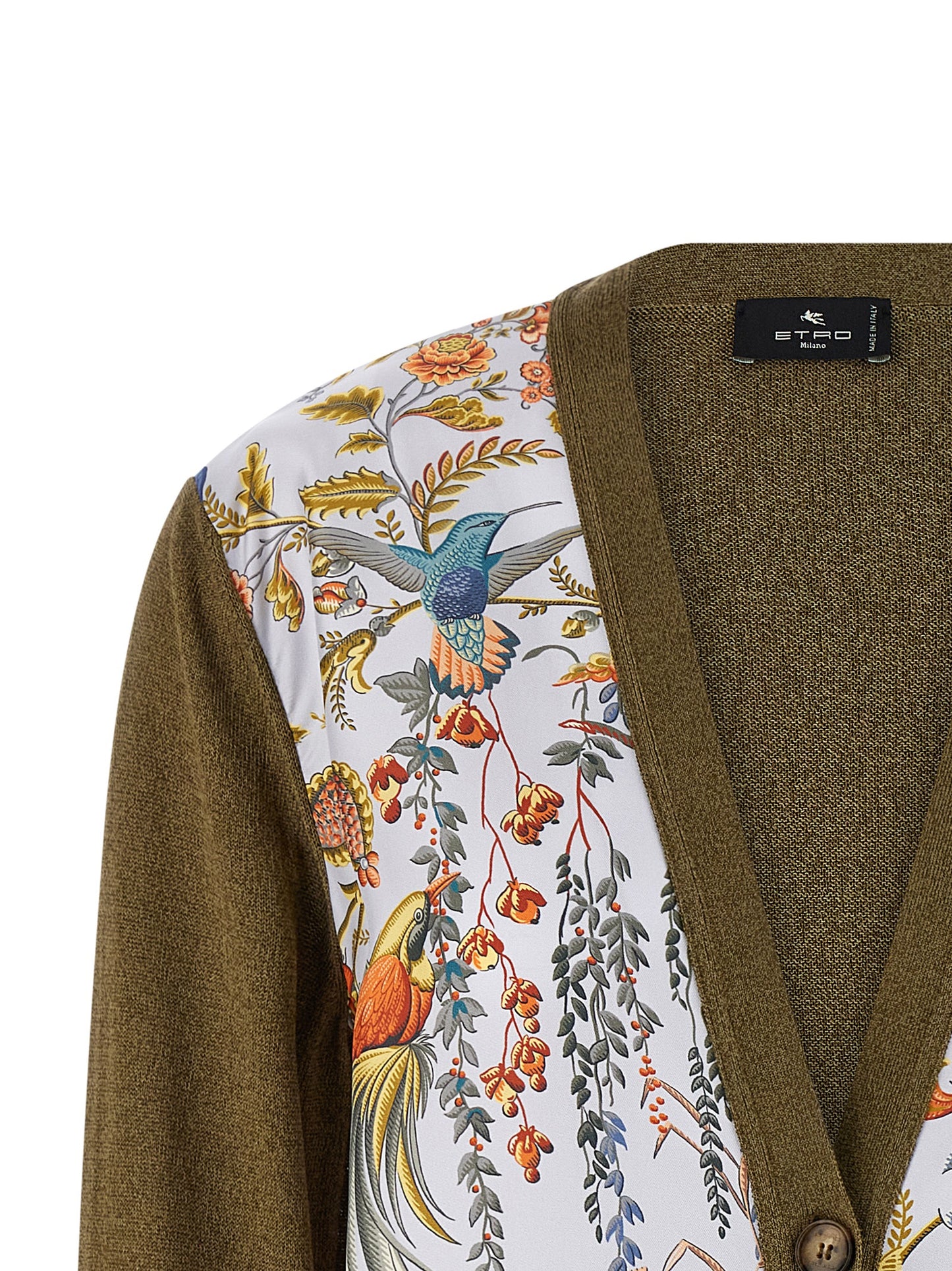 Etro Women Paisley Silk Insert Cardigan ETRO