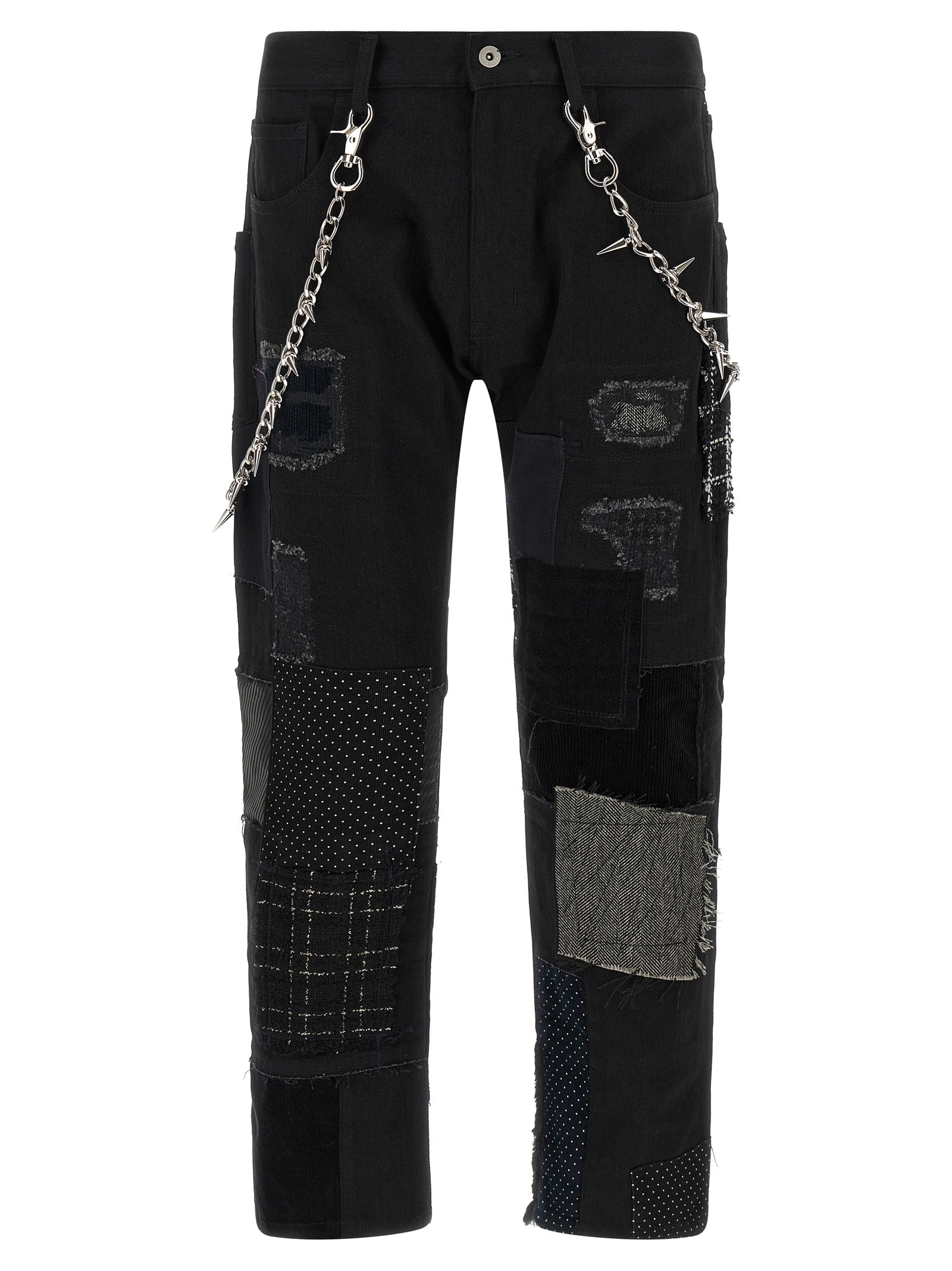 Junya Watanabe Men Patchwork Jeans With Kilt JUNYA WATANABE