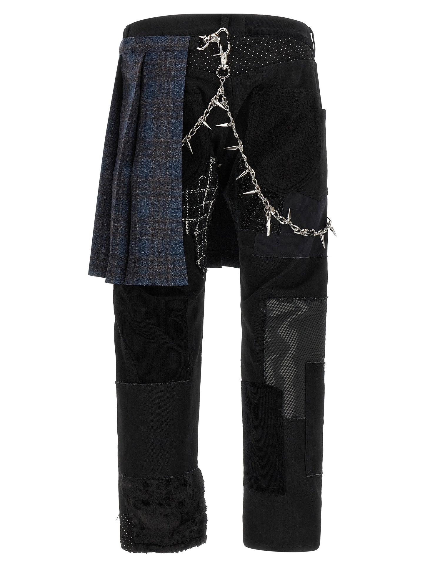Junya Watanabe Men Patchwork Jeans With Kilt JUNYA WATANABE