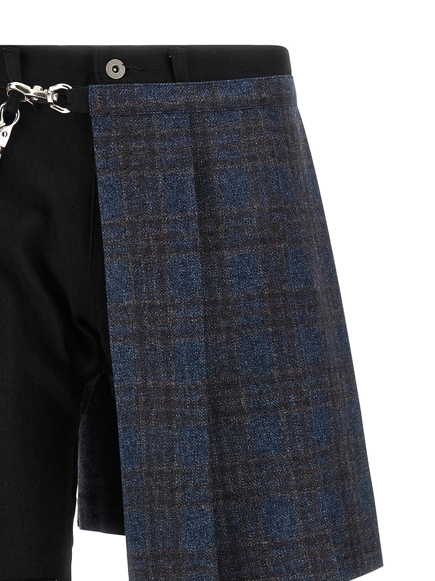 Junya Watanabe Men Patchwork Jeans With Kilt JUNYA WATANABE