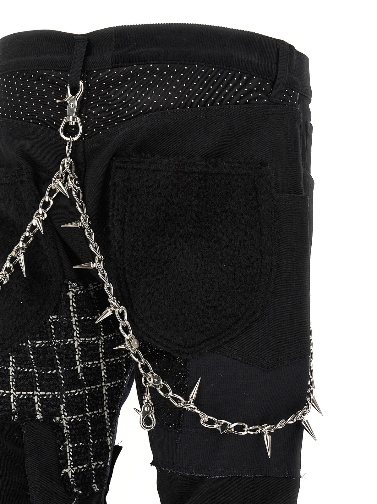 Junya Watanabe Men Patchwork Jeans With Kilt JUNYA WATANABE