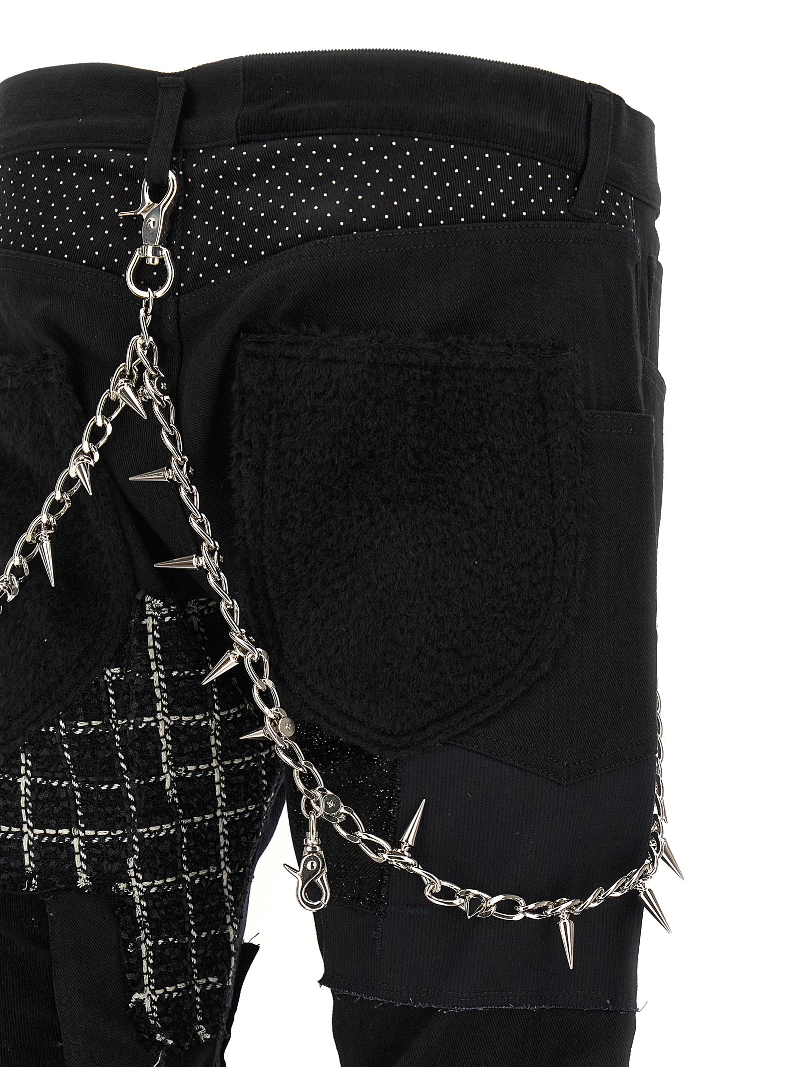 Junya Watanabe Men Patchwork Jeans With Kilt JUNYA WATANABE