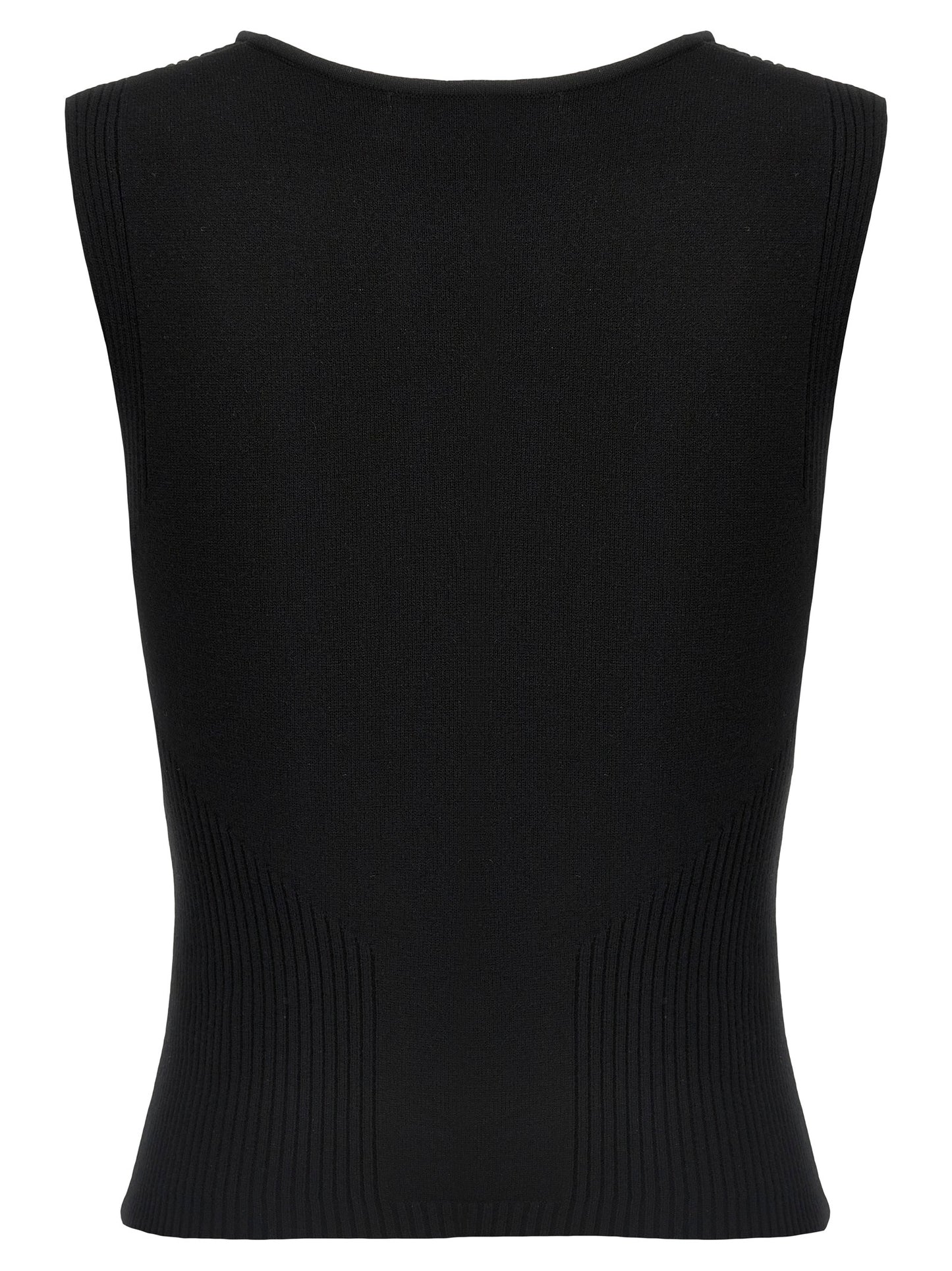 Marine Serre Women 'Moon Jewelry Knit Open Neck' Top MARINE SERRE