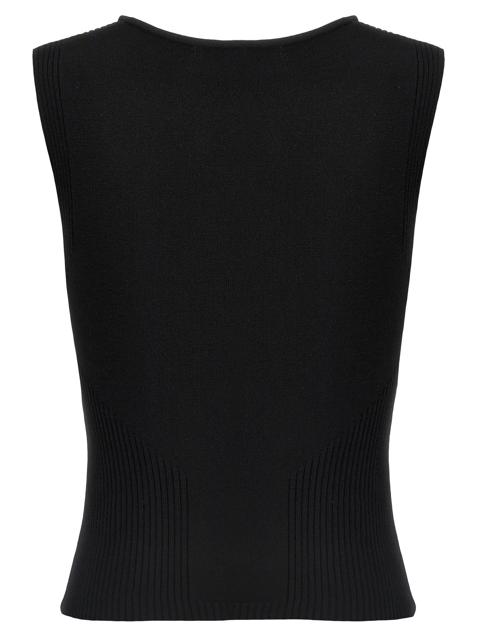 Marine Serre Women 'Moon Jewelry Knit Open Neck' Top MARINE SERRE