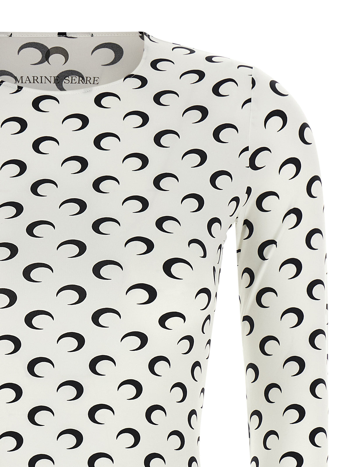 Marine Serre Women 'Moon Printed Jersey Second Skin' T-Shirt MARINE SERRE
