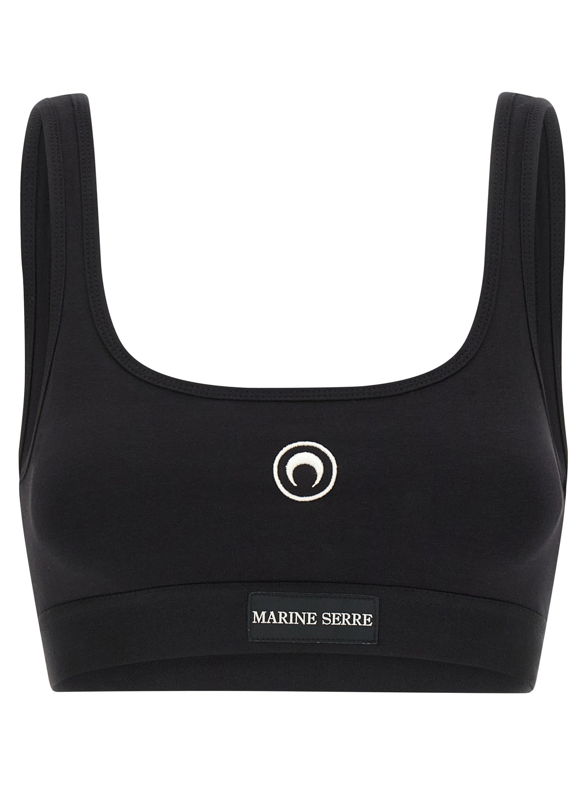 Marine Serre Women 'Moon Logo Stretched Jersey Sport' Top MARINE SERRE