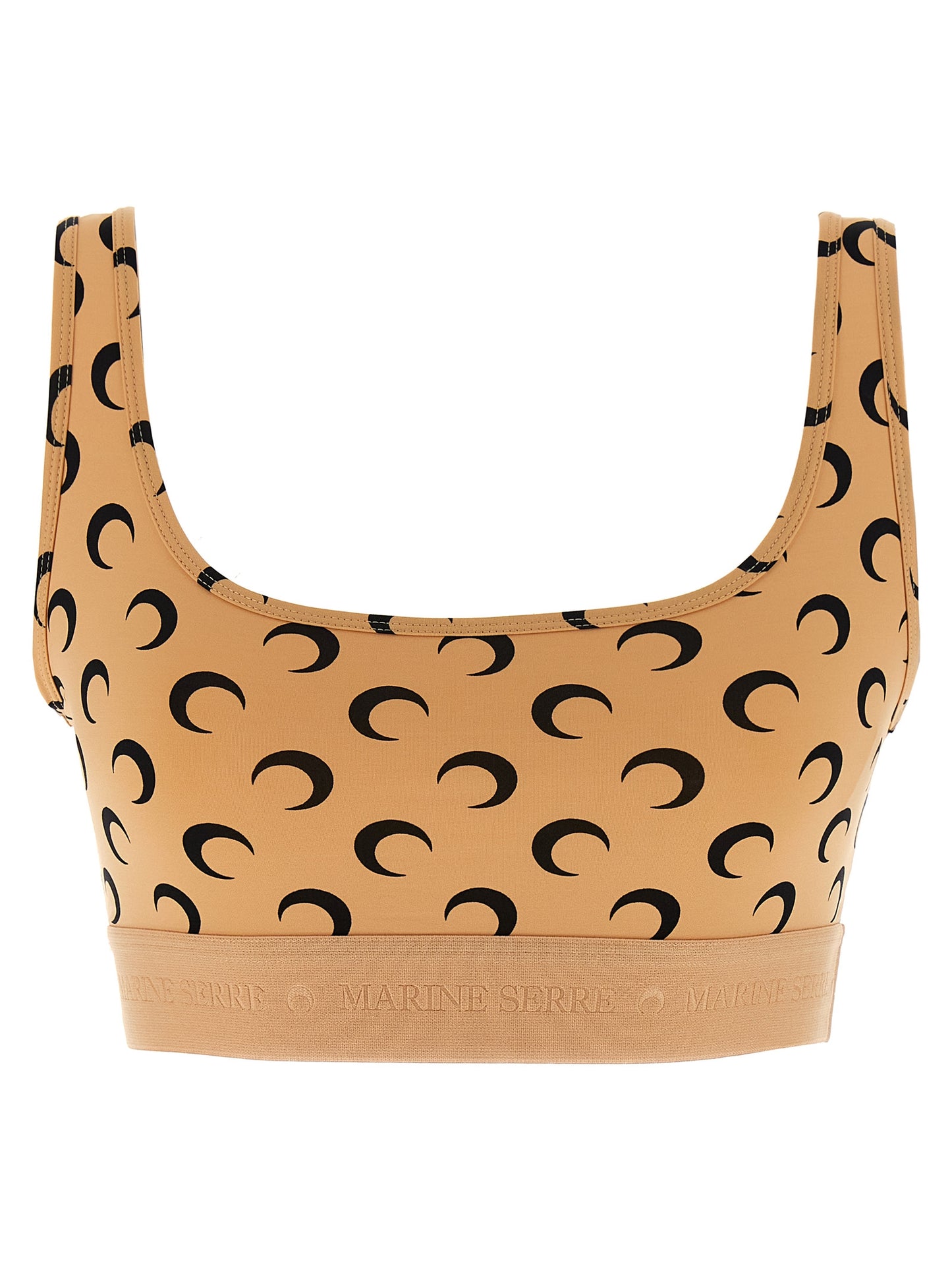 Marine Serre Women 'Moon Printed Jersey' Cropped Top MARINE SERRE