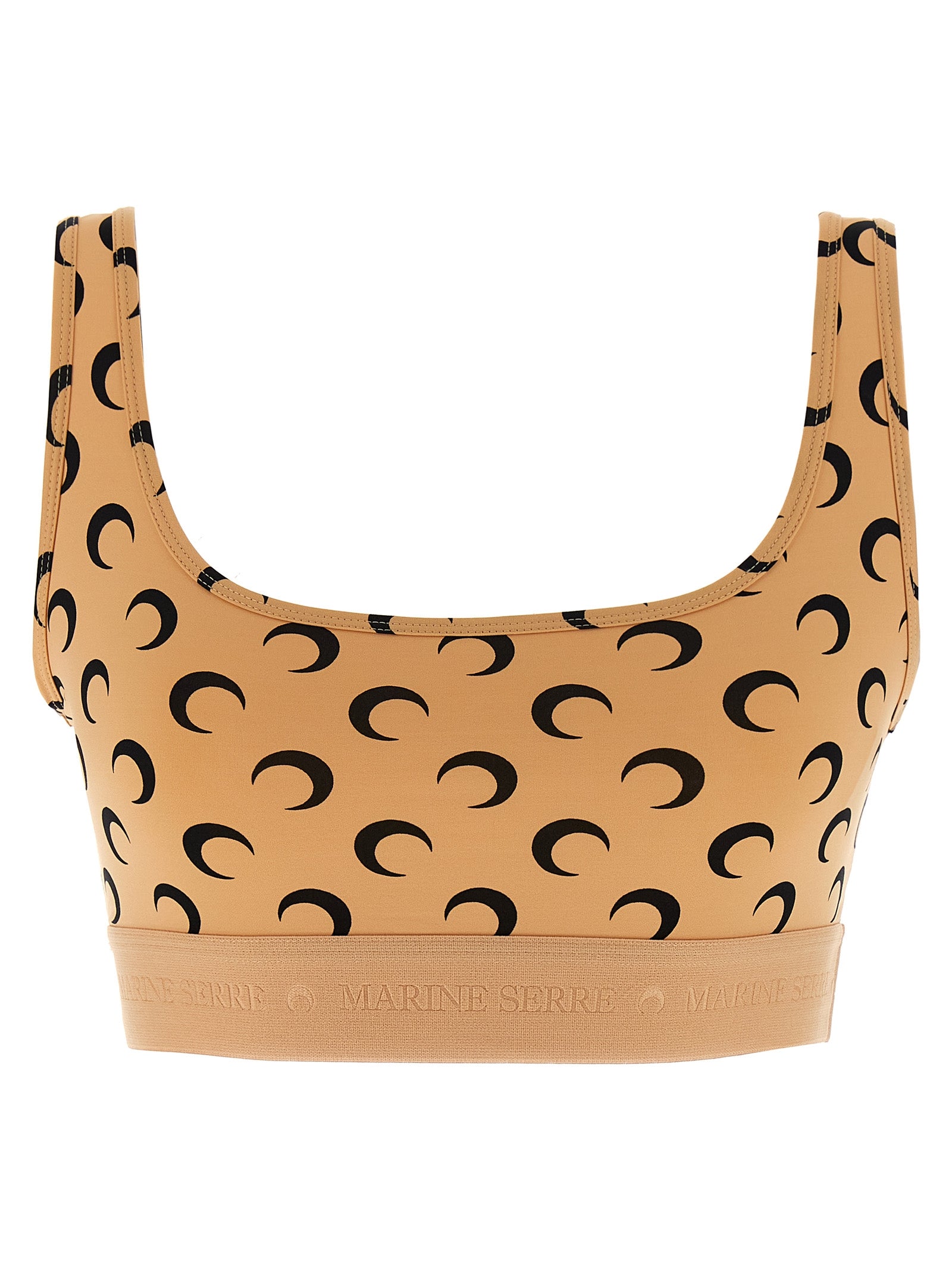 Marine Serre Women 'Moon Printed Jersey' Cropped Top MARINE SERRE