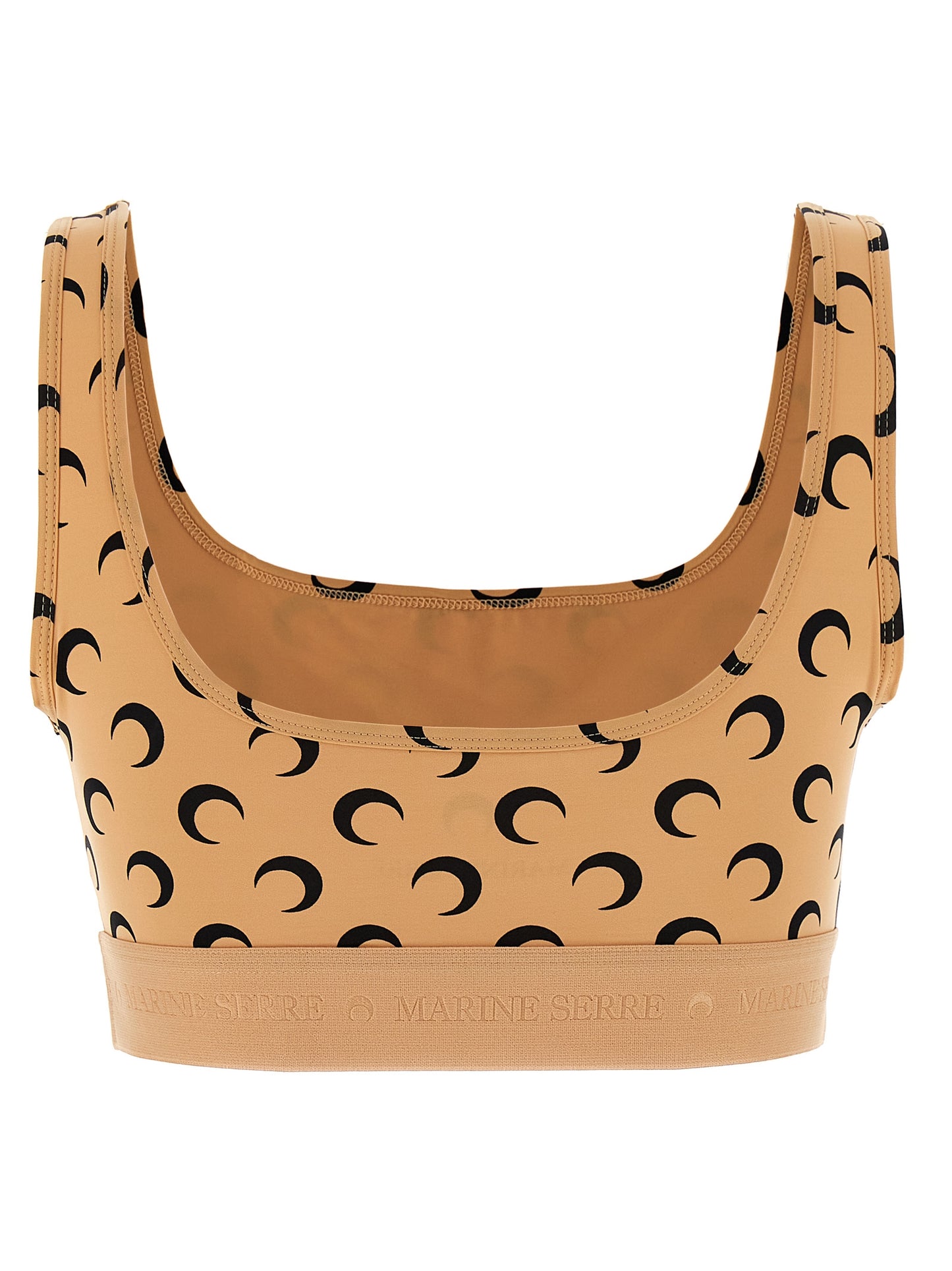 Marine Serre Women 'Moon Printed Jersey' Cropped Top MARINE SERRE