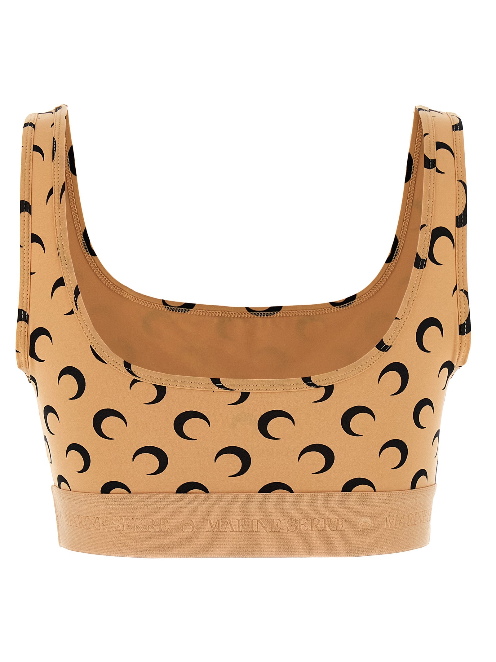 Marine Serre Women 'Moon Printed Jersey' Cropped Top MARINE SERRE