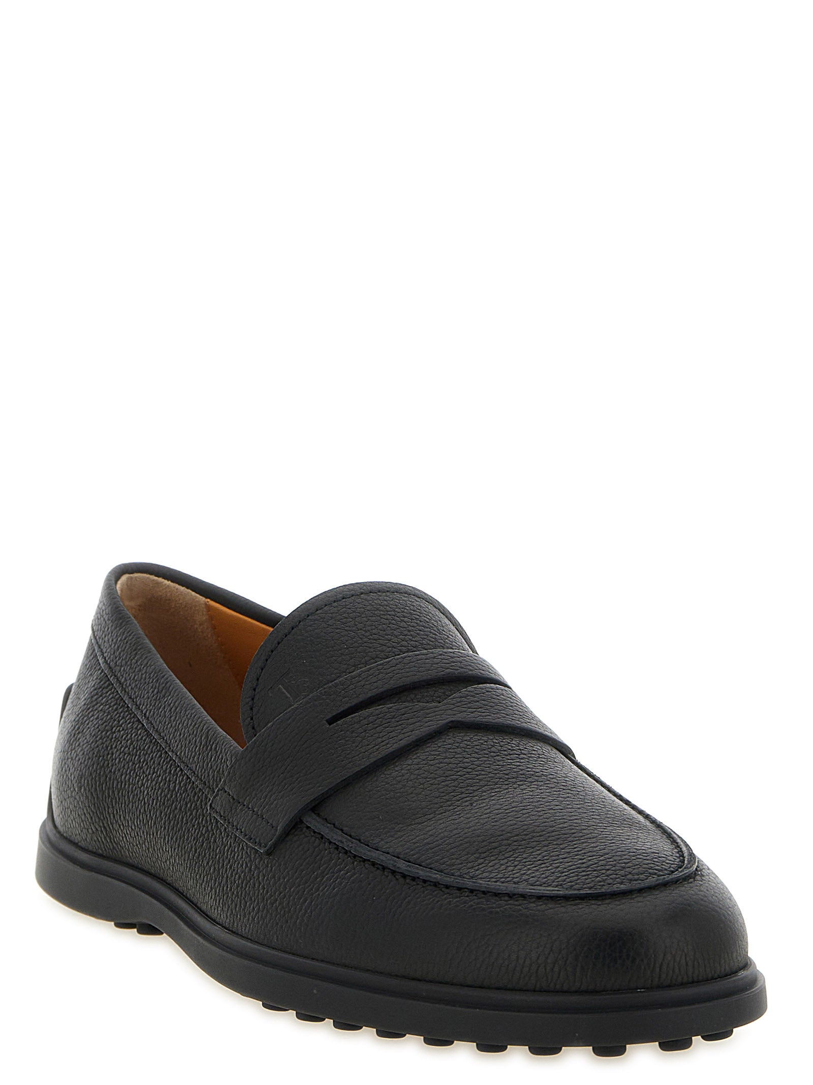 Tod's Men Hammered Leather Loafers TOD'S