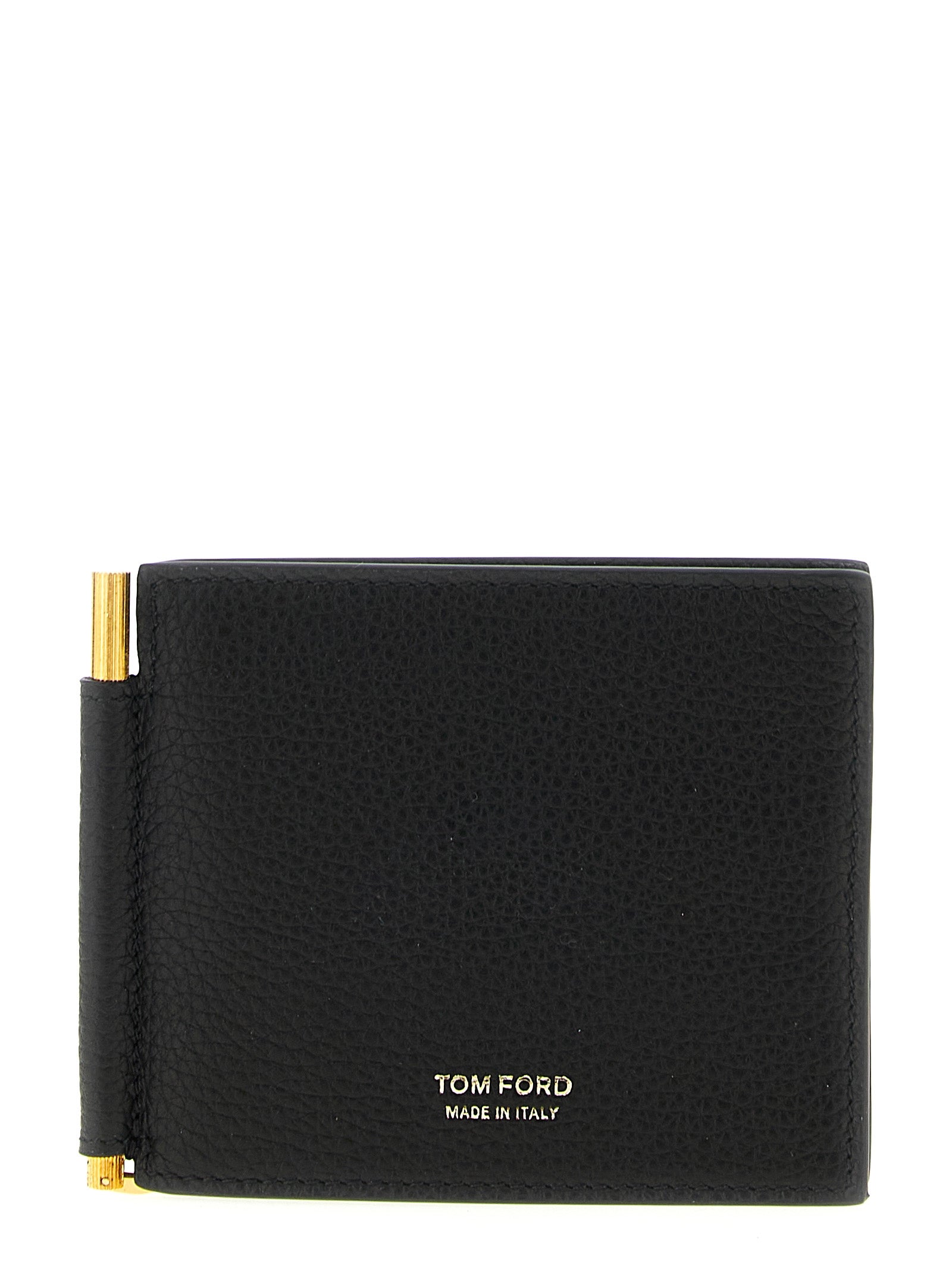 Tom Ford Men Hammered Leather Card Holder TOM FORD