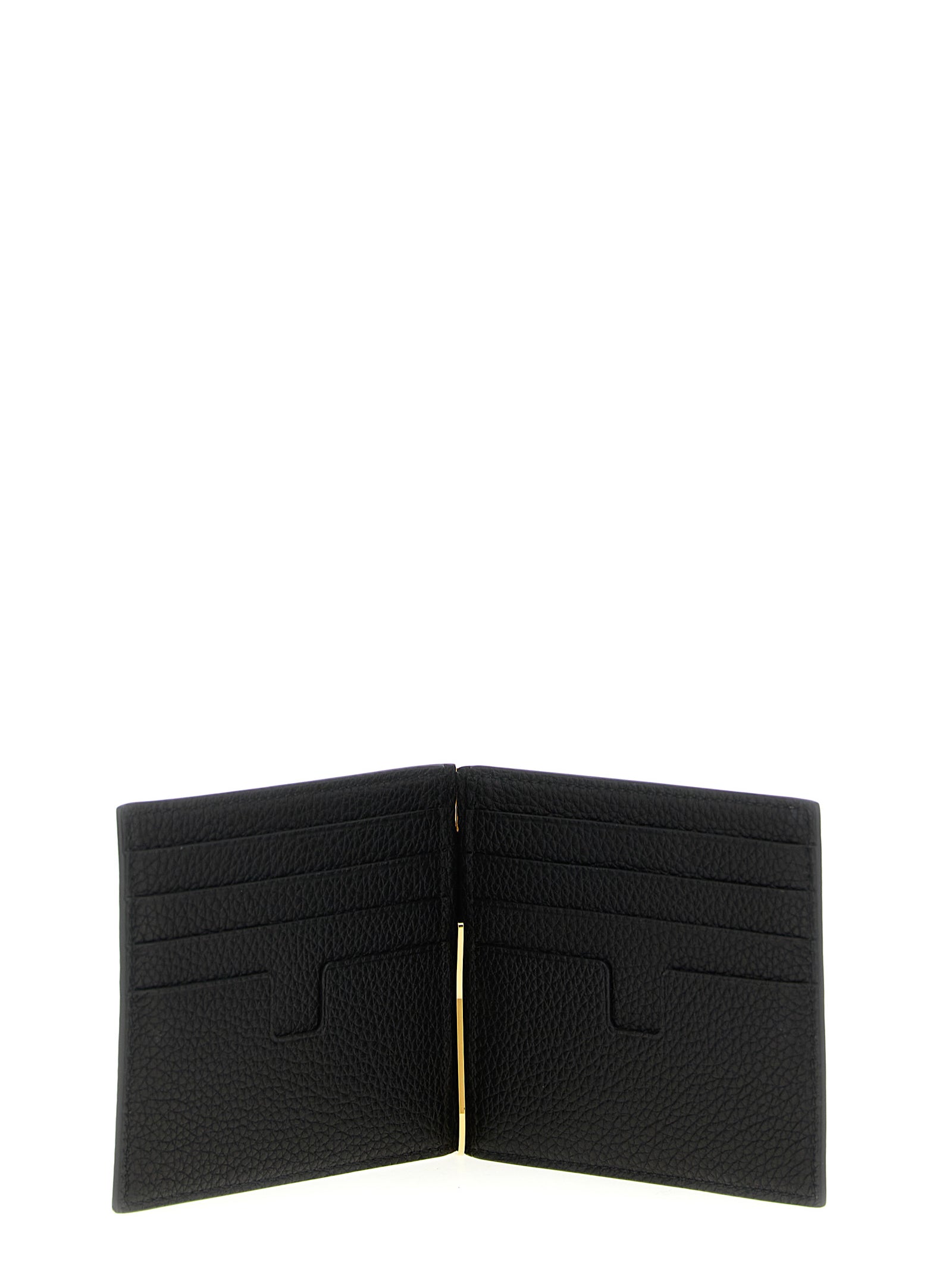 Tom Ford Men Hammered Leather Card Holder TOM FORD