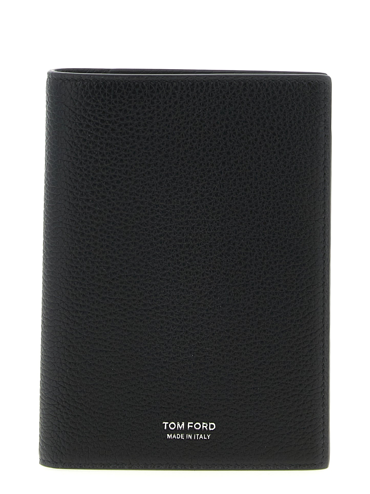 Tom Ford Men Hammered Leather Passport Holder TOM FORD