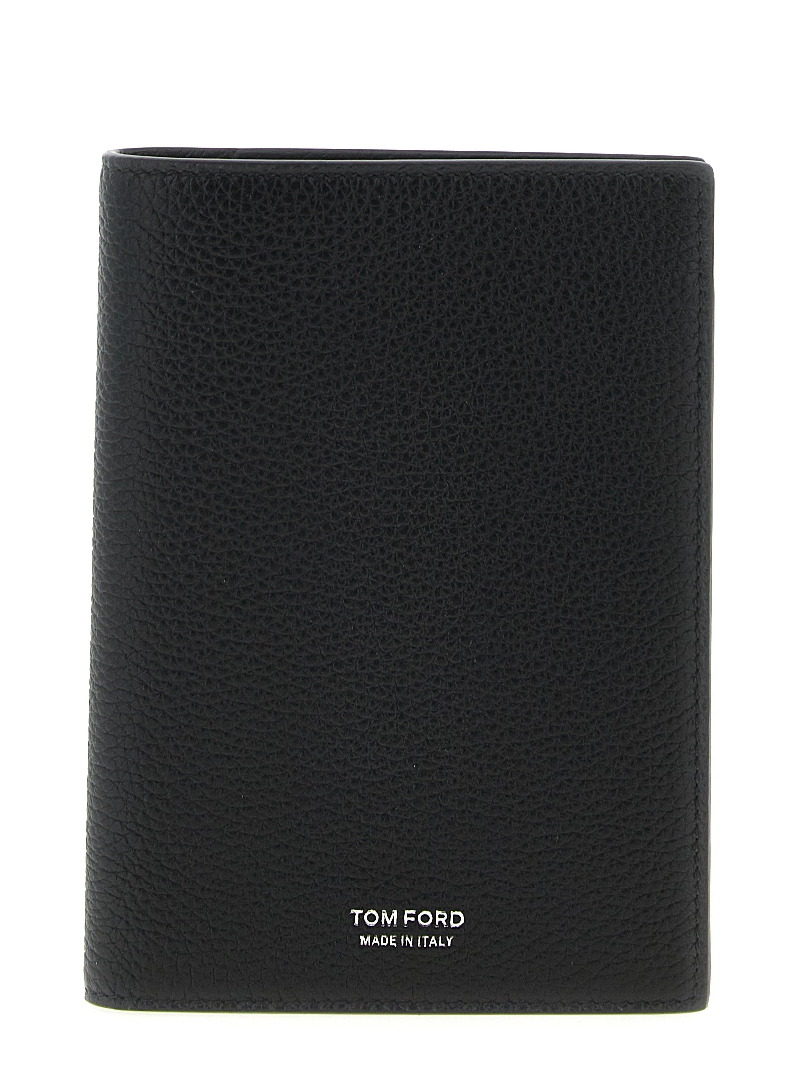 Tom Ford Men Hammered Leather Passport Holder TOM FORD