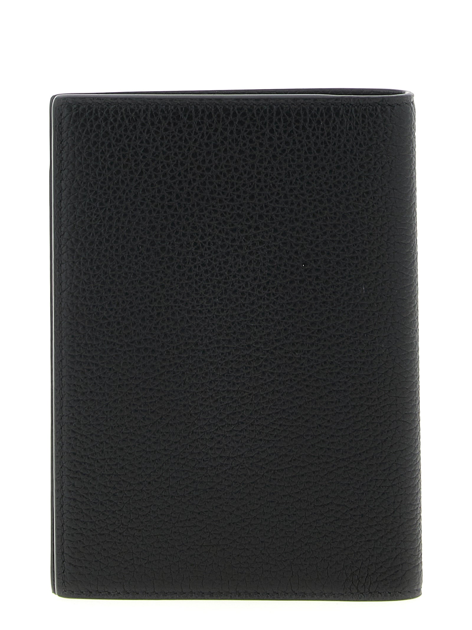 Tom Ford Men Hammered Leather Passport Holder TOM FORD