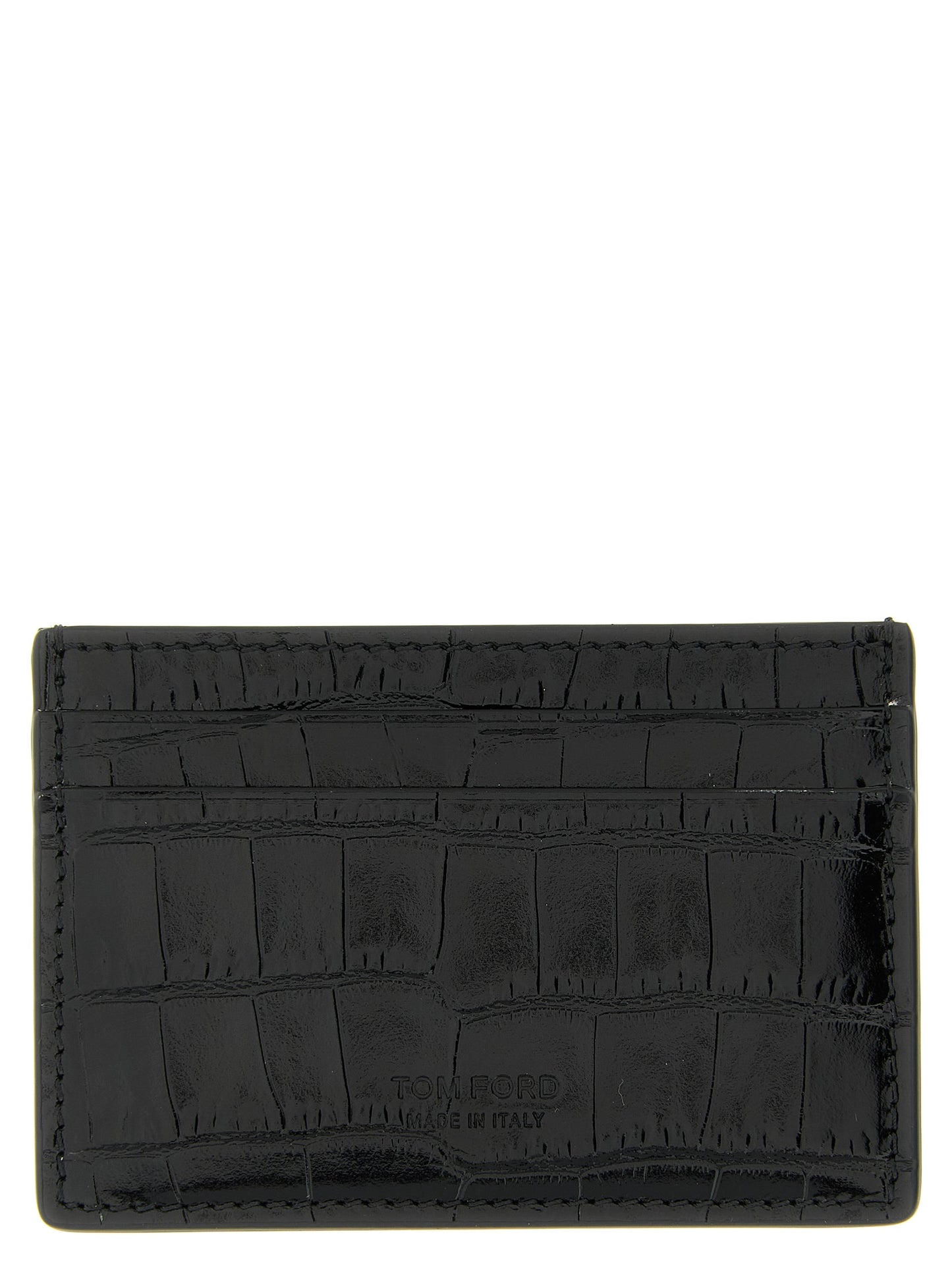 Tom Ford Men Crocodile Card Holder TOM FORD