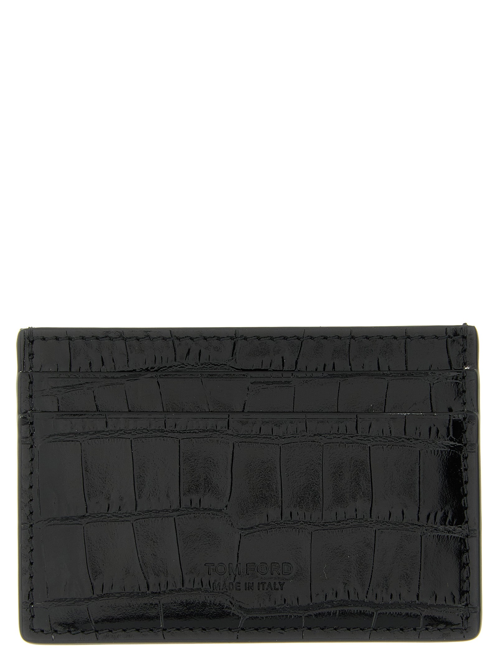 Tom Ford Men Crocodile Card Holder TOM FORD