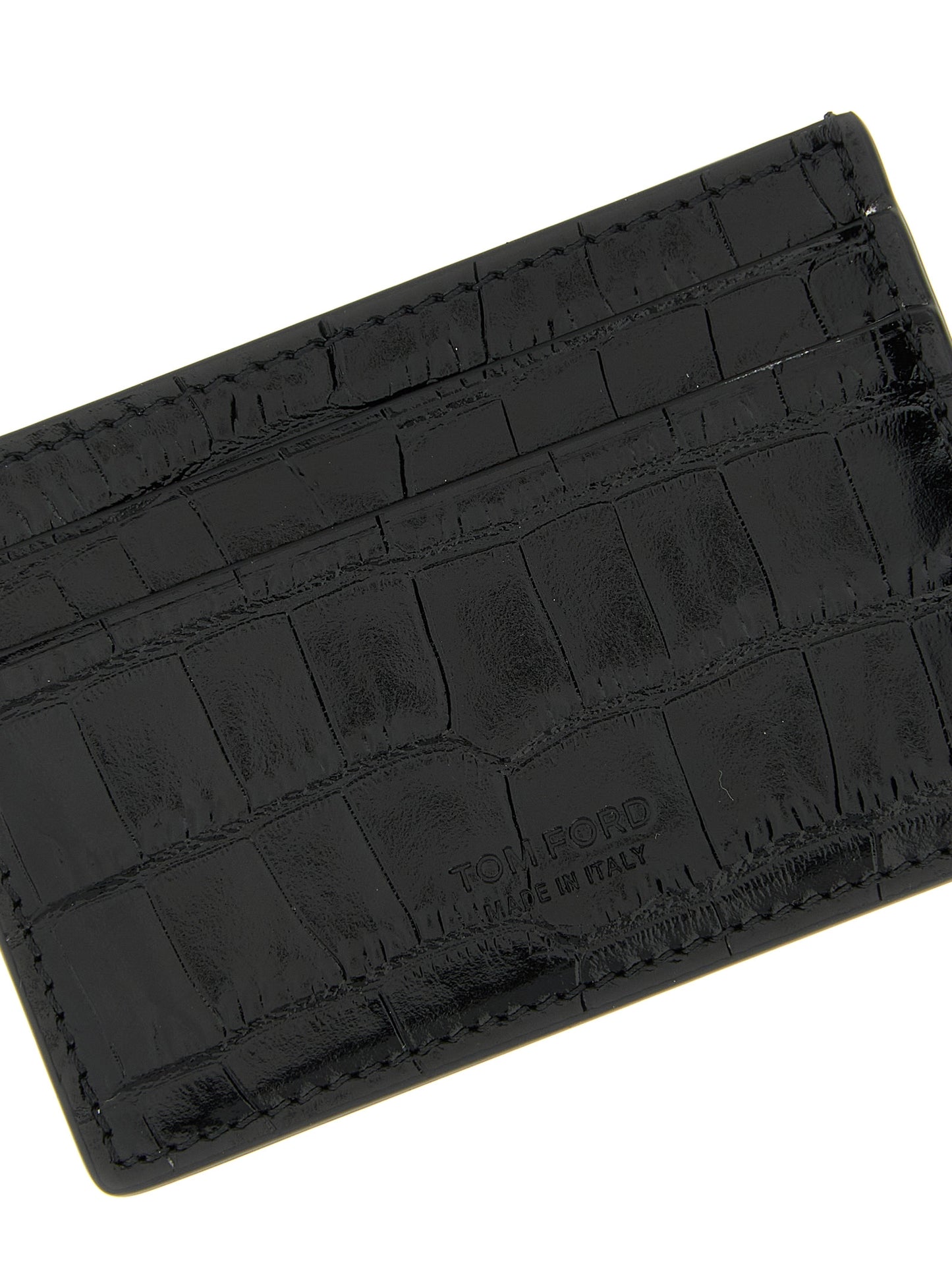 Tom Ford Men Crocodile Card Holder TOM FORD