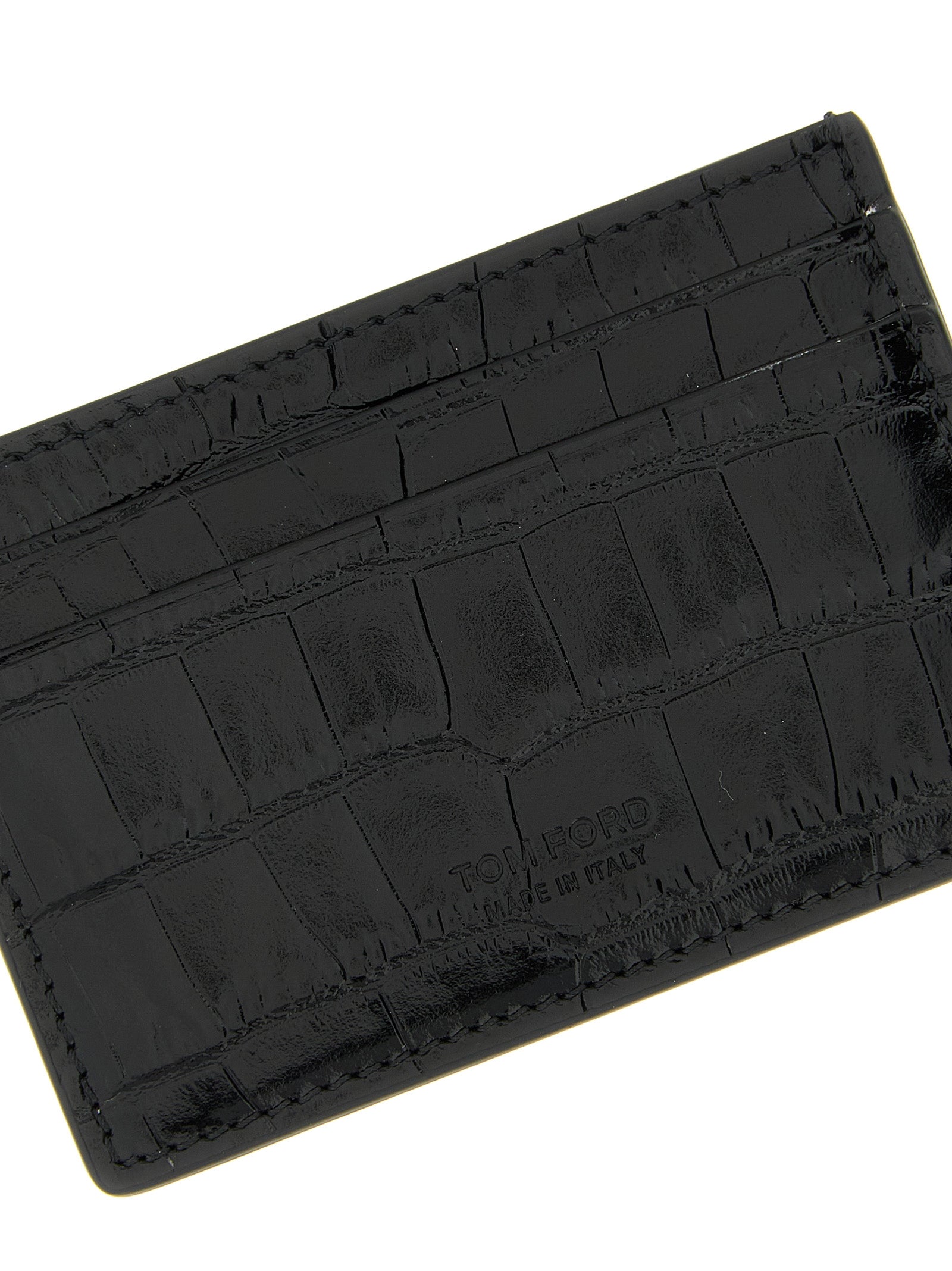 Tom Ford Men Crocodile Card Holder TOM FORD