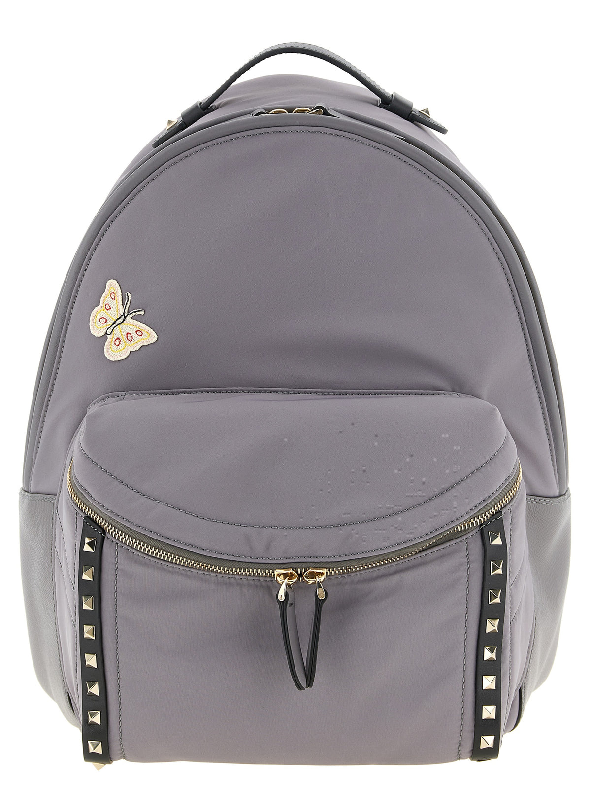 Valentino Garavani Men Valentino Garavani 'Stud Up' Grey Backpack VALENTINO GARAVANI