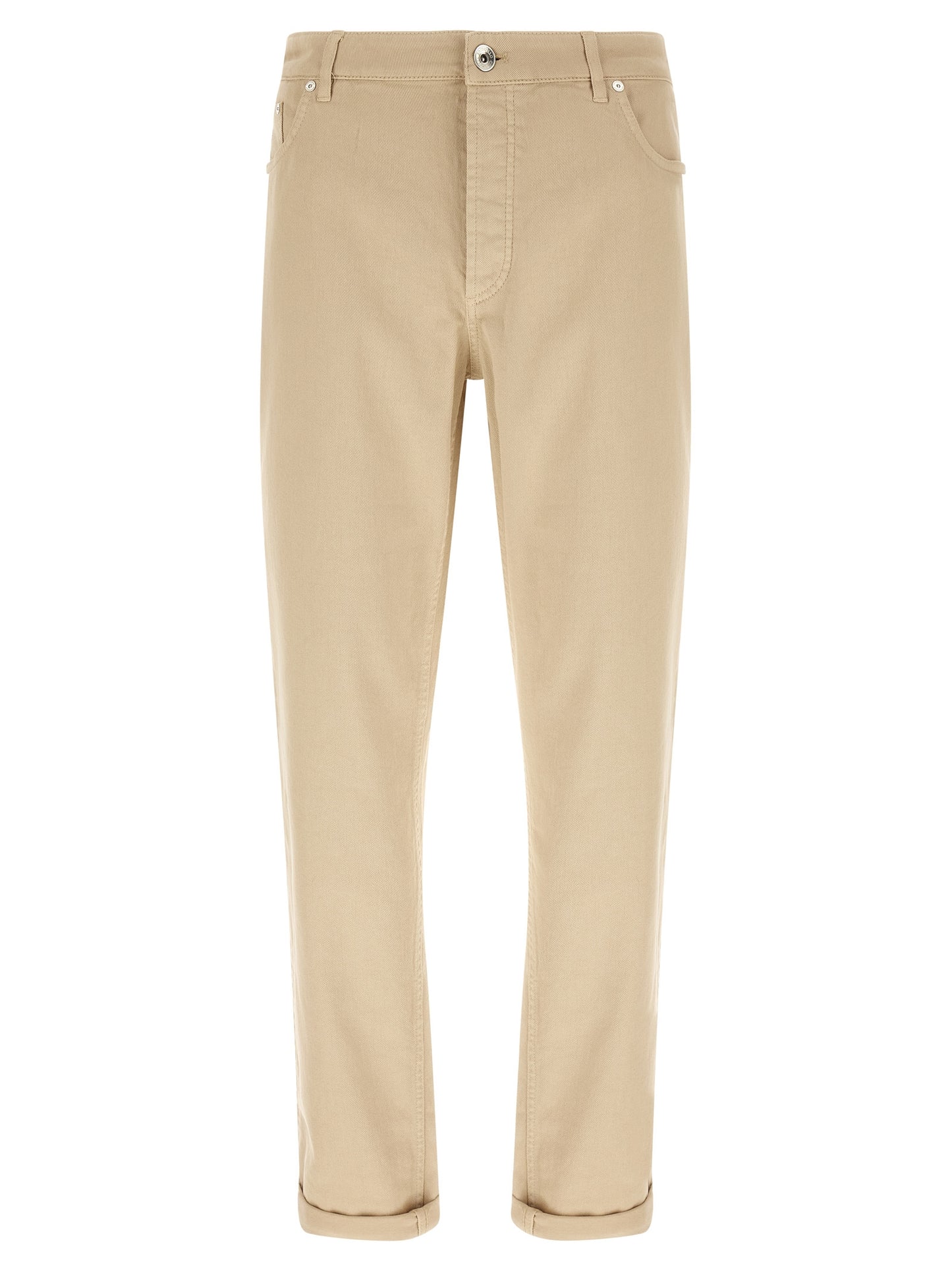 Brunello Cucinelli Men Coat Of Arms Embroidery Jeans BRUNELLO CUCINELLI