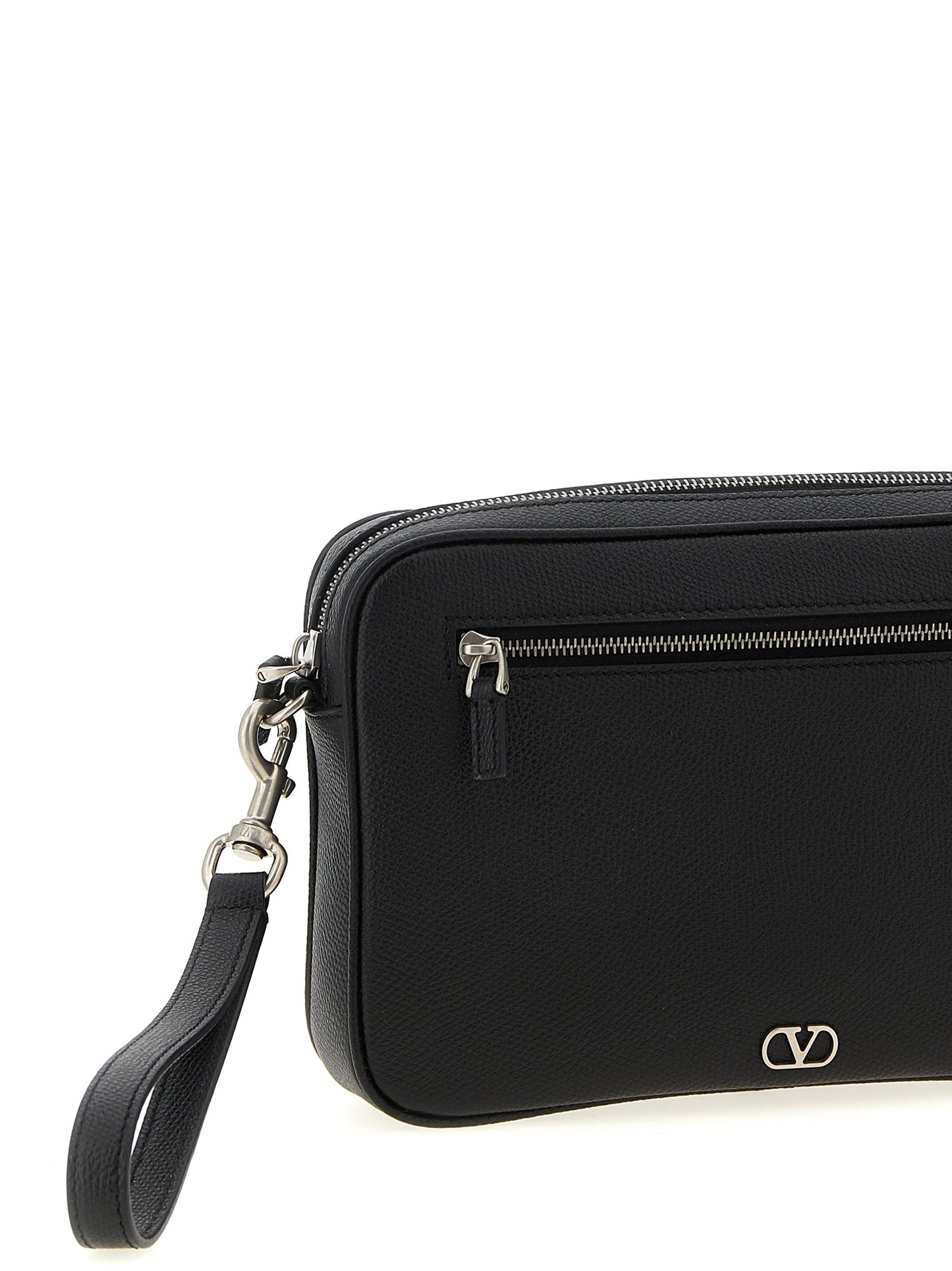 Valentino Garavani Men Valentino Garavani Vlogo Signature Clutch Bag VALENTINO GARAVANI