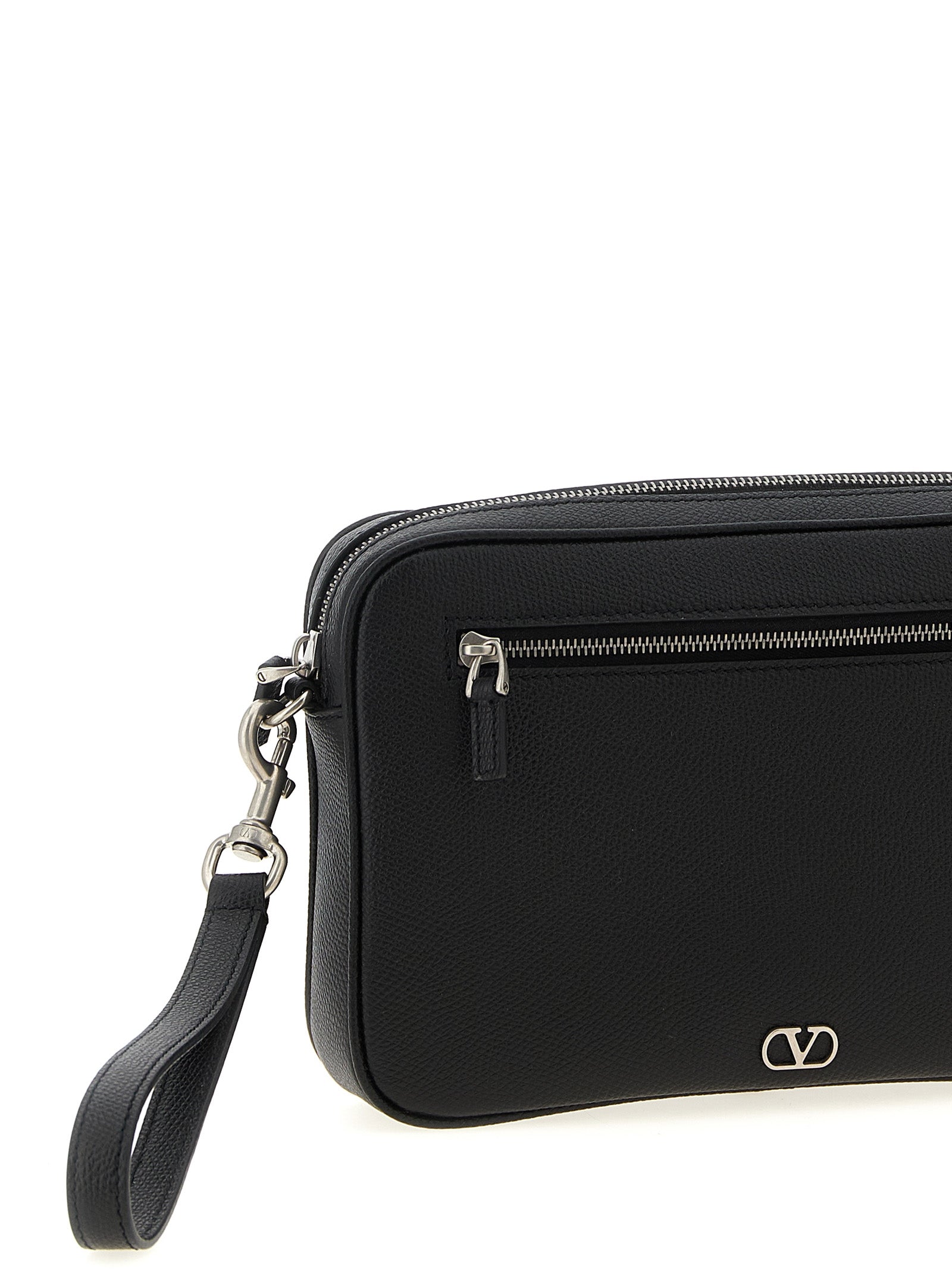 Valentino Garavani Men Valentino Garavani Vlogo Signature Clutch Bag VALENTINO GARAVANI